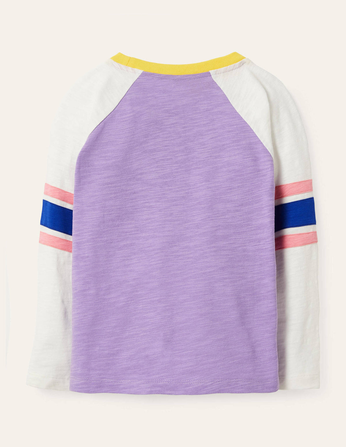 Slub Raglan T-shirt-Cool Violet Purple-2