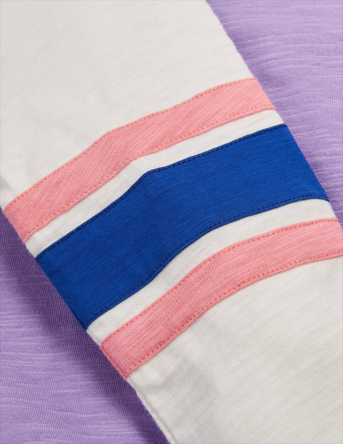 Slub Raglan T-shirt-Cool Violet Purple - Image 3