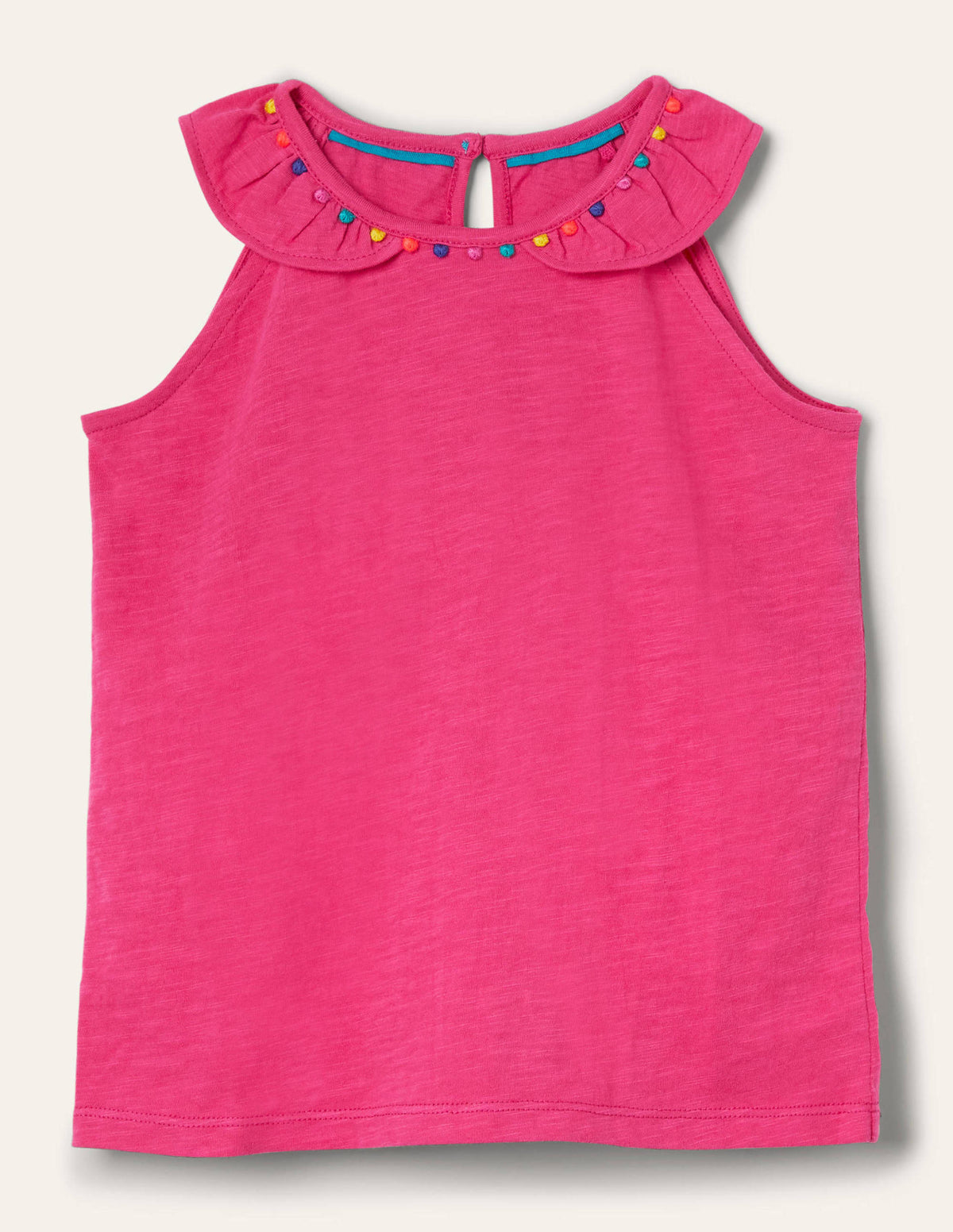 Charlie Pom Jersey Vest-Party Pink-1