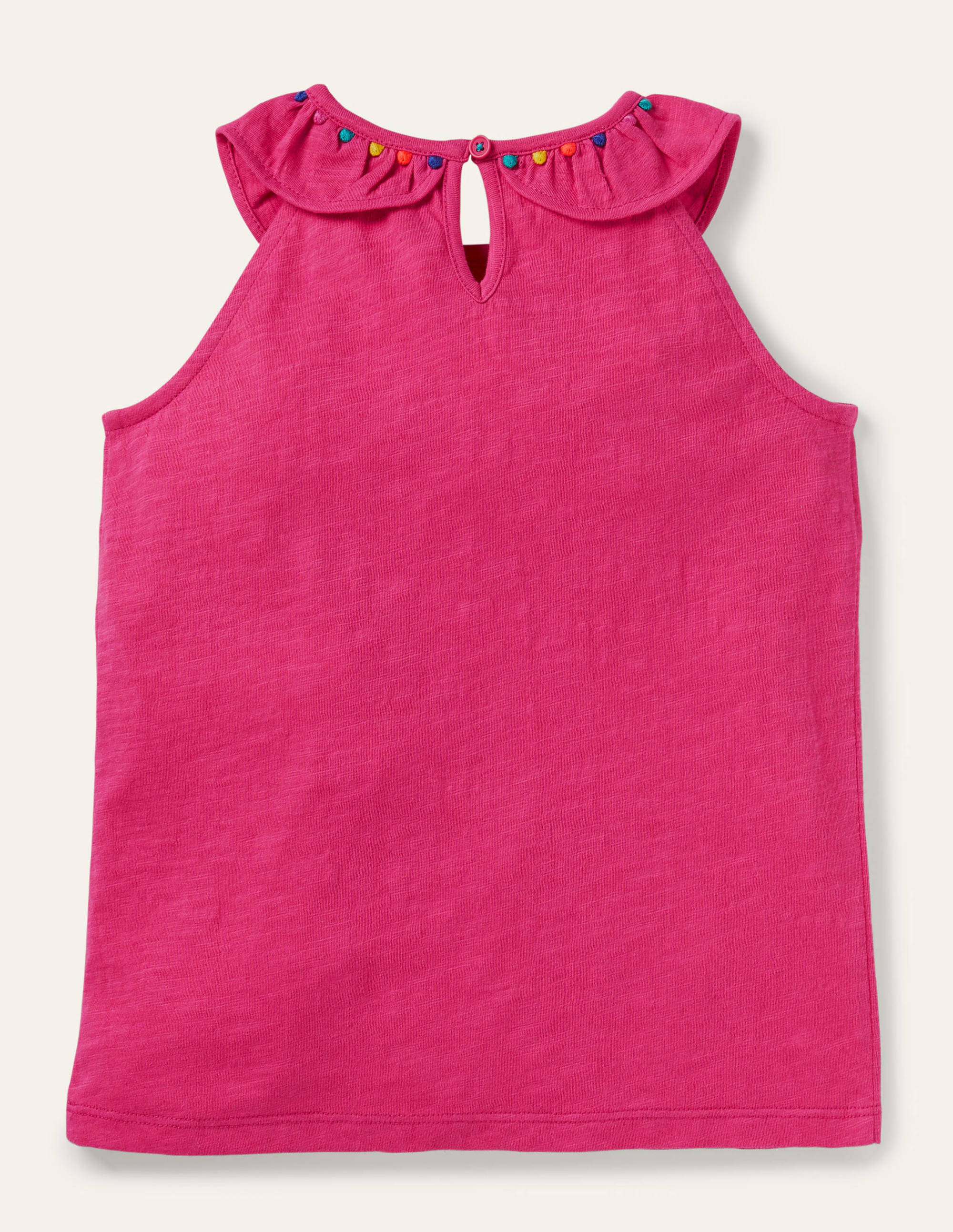 Charlie Pom Jersey Vest-Party Pink - Image 2