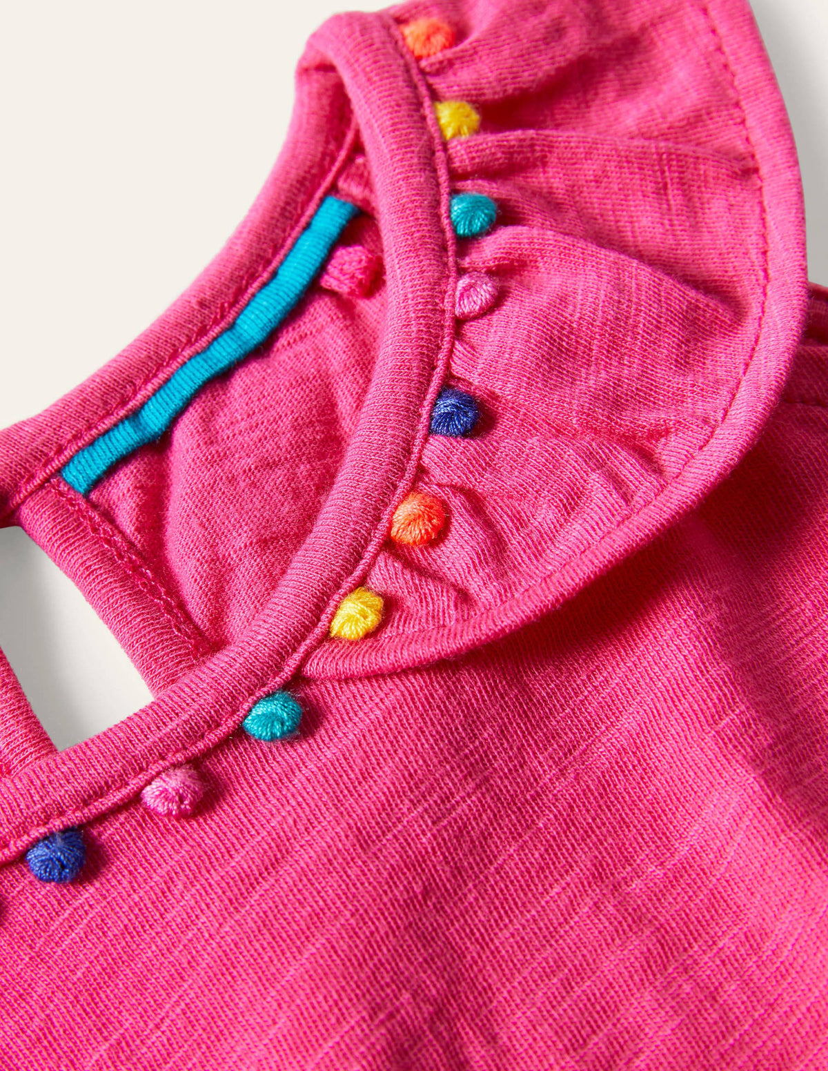 Charlie Pom Jersey Vest-Party Pink - Image 3