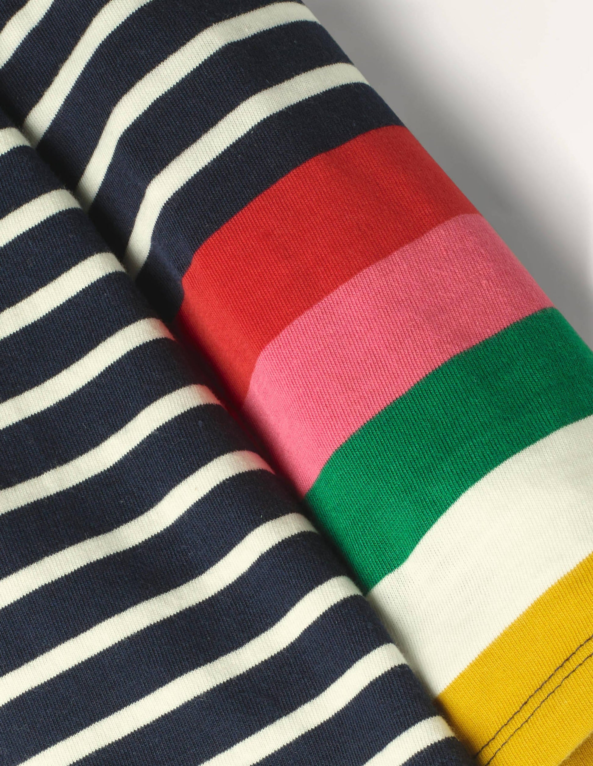 Fun Breton-Ivory/ Navy Rainbow Cuff-3