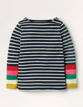 Fun Breton-Ivory/ Navy Rainbow Cuff
