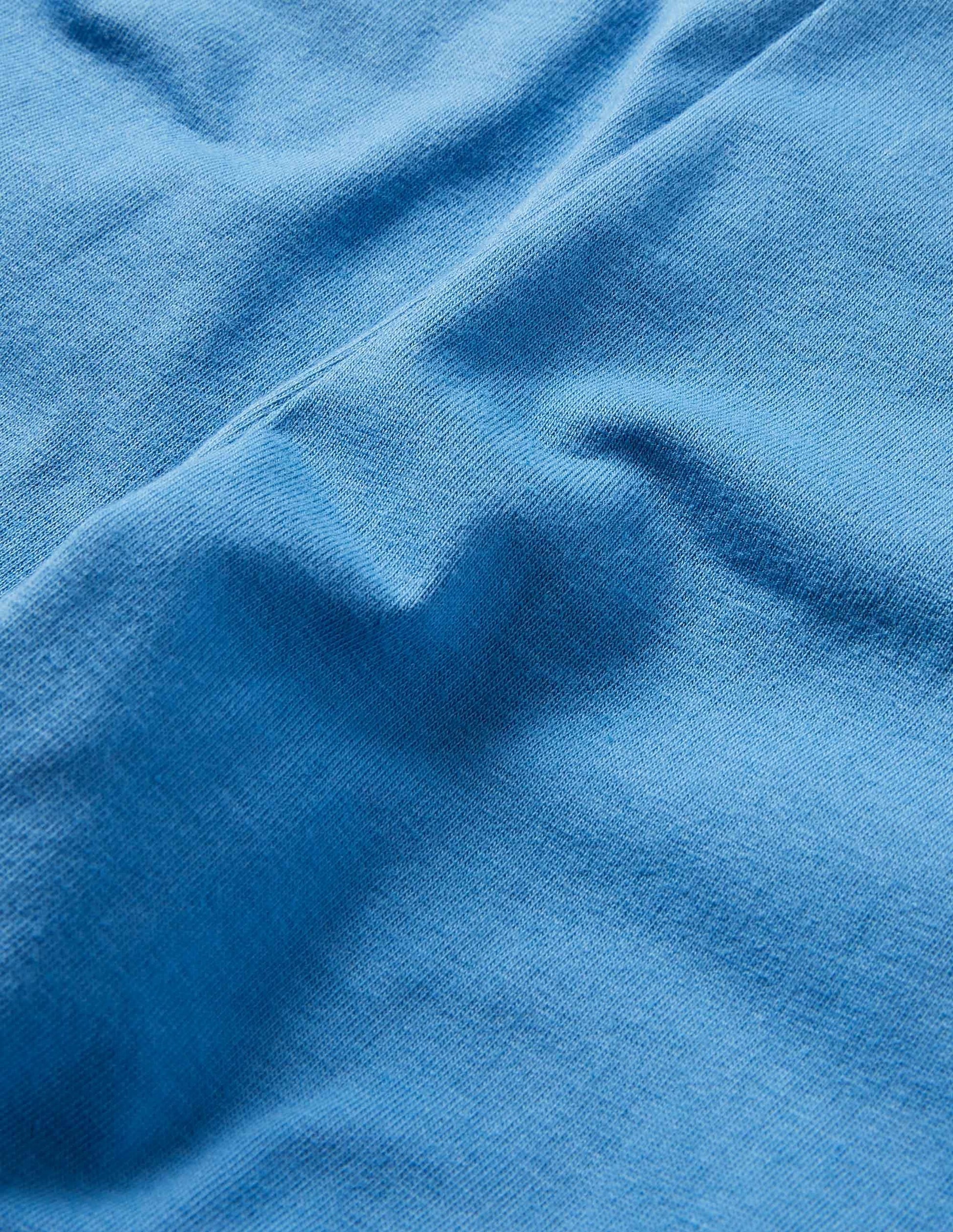 Plain Cropped Leggings-Elizabethan Blue-3