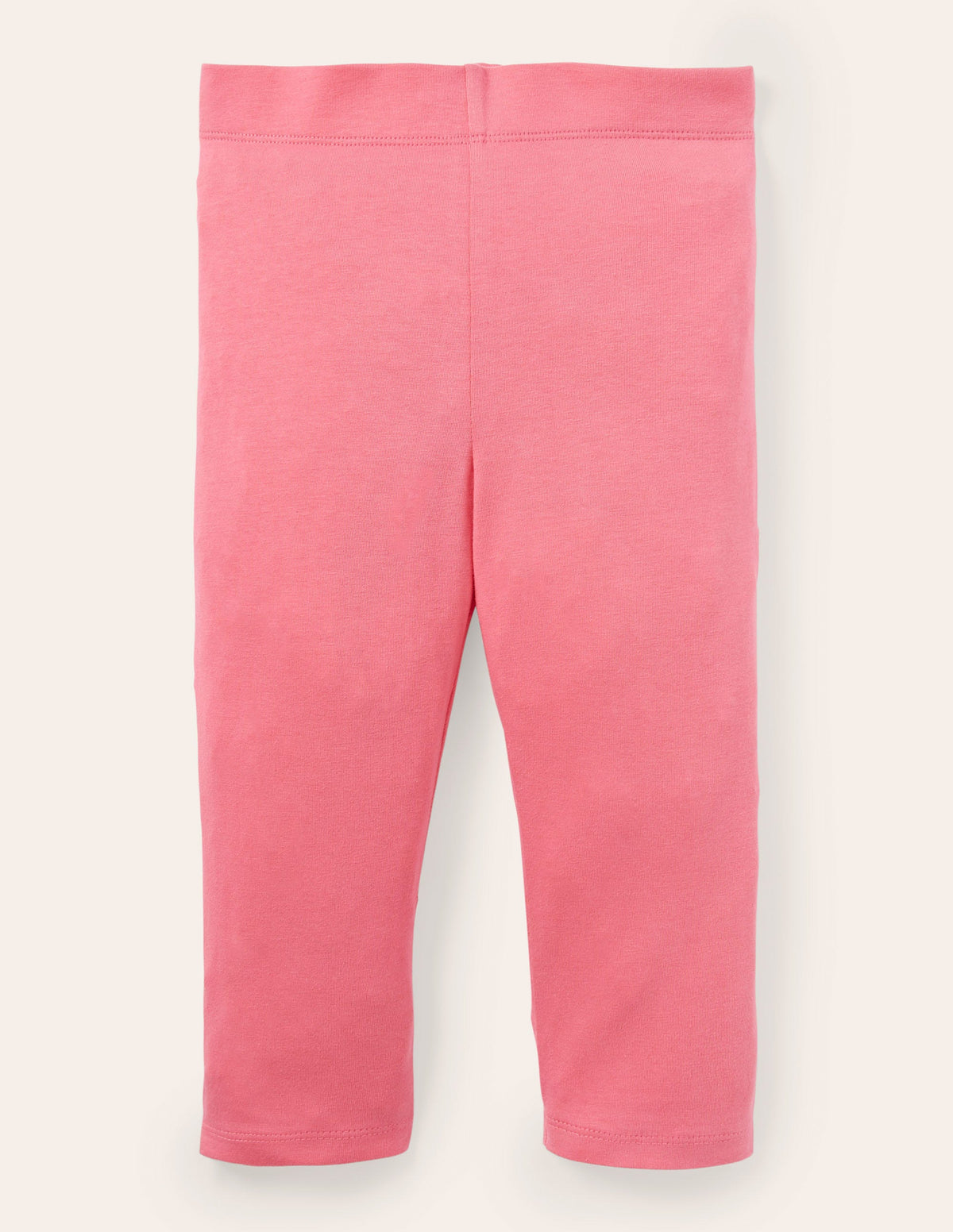 Plain Cropped Leggings-Bright Camelia Pink - Image 1