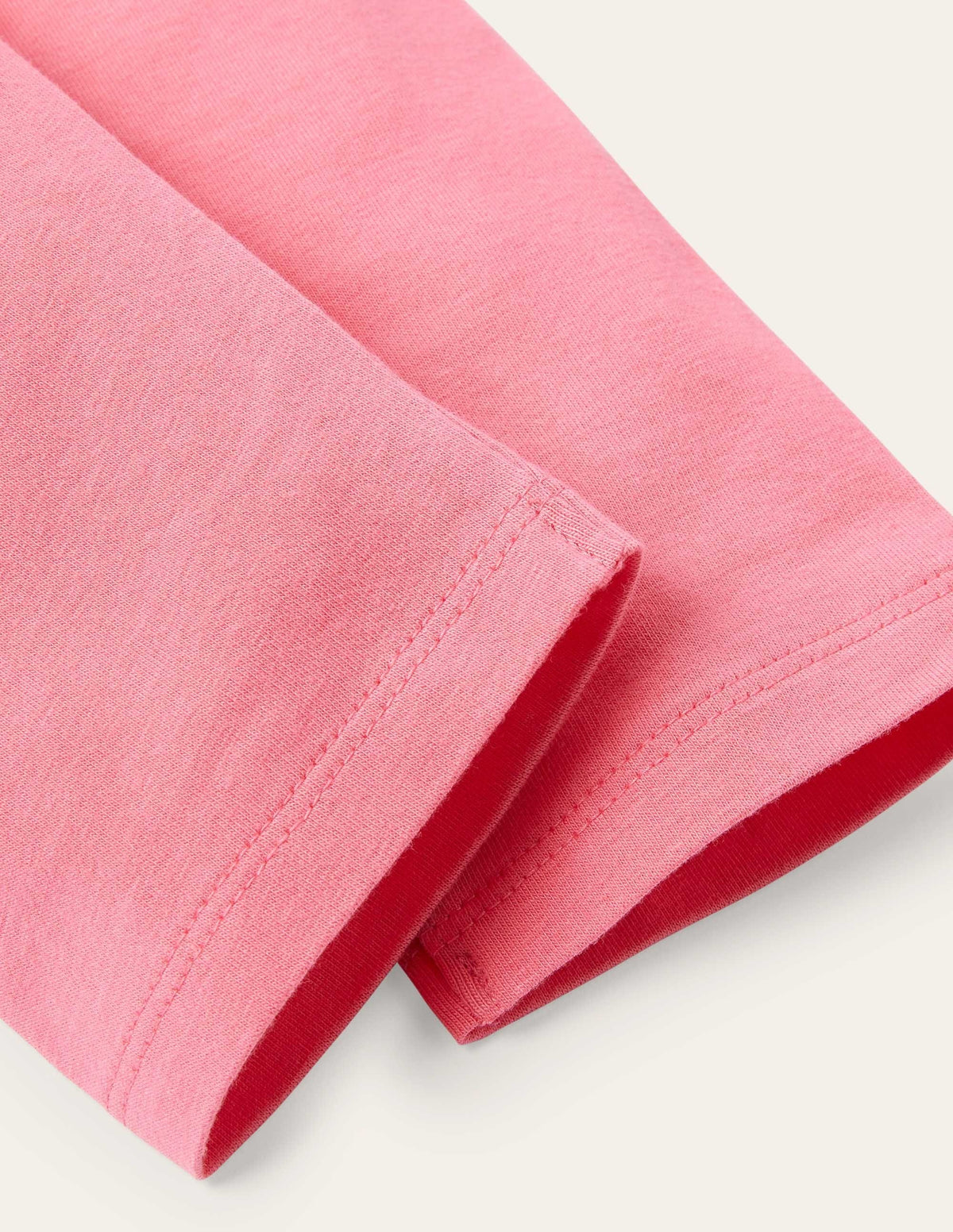 Plain Cropped Leggings-Bright Camelia Pink - Image 3