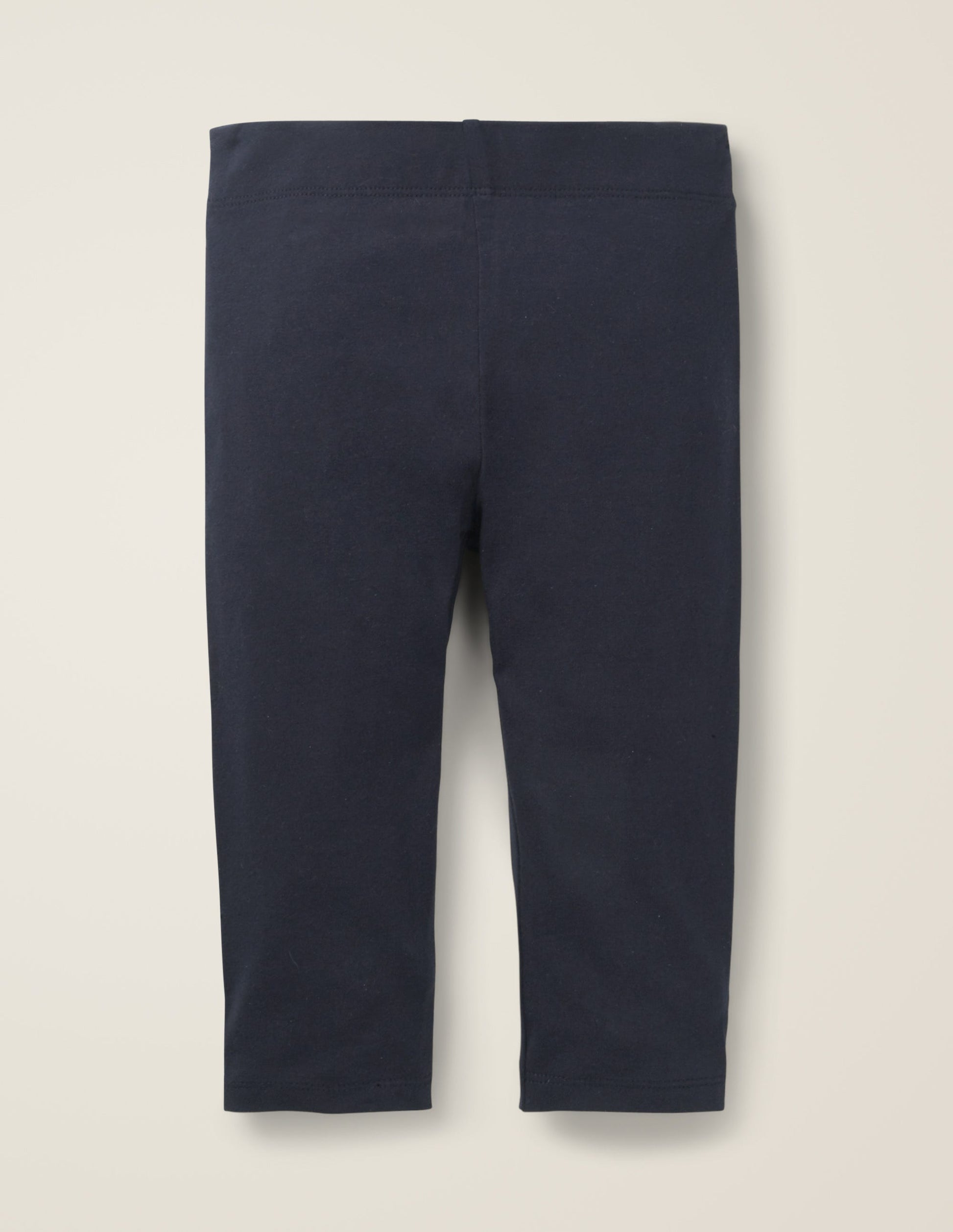 Plain Cropped Leggings-College Navy-2
