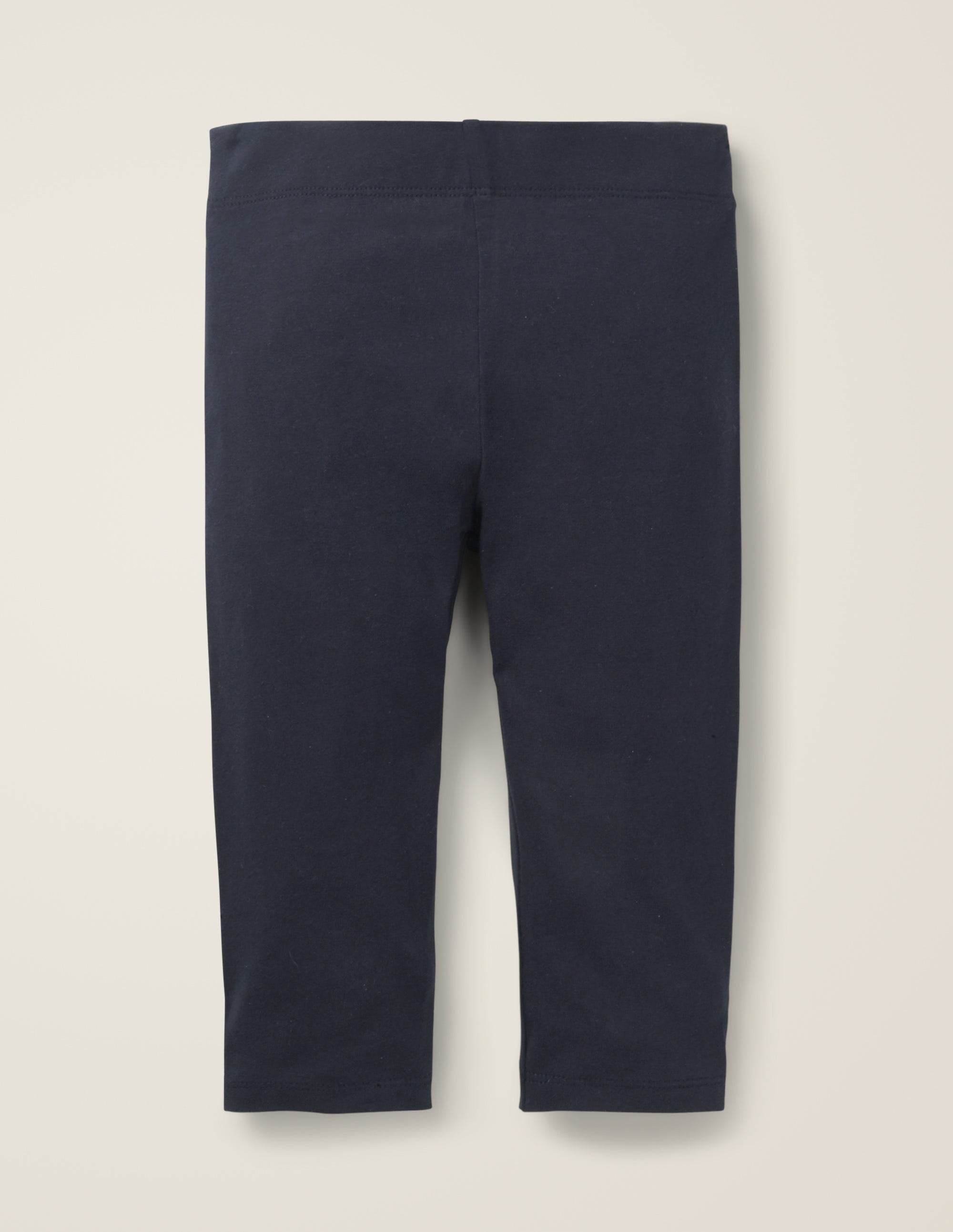 Plain Cropped Leggings-College Navy - Image 2