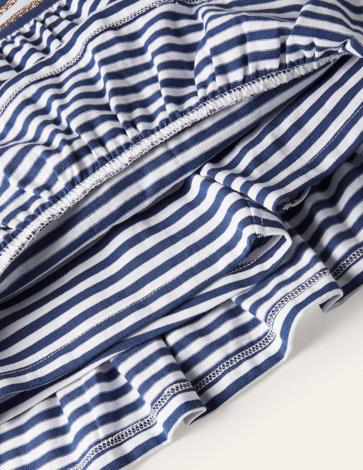 Jersey Ruffle Skort-Indigo Navy/ White-3