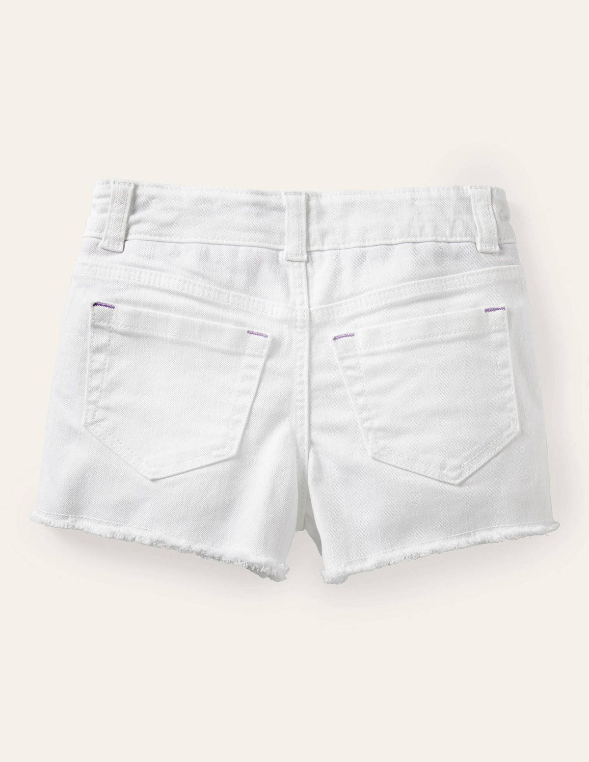 Denim Shorts-White - Image 2