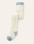 Lace Stitch Tights-Ivory
