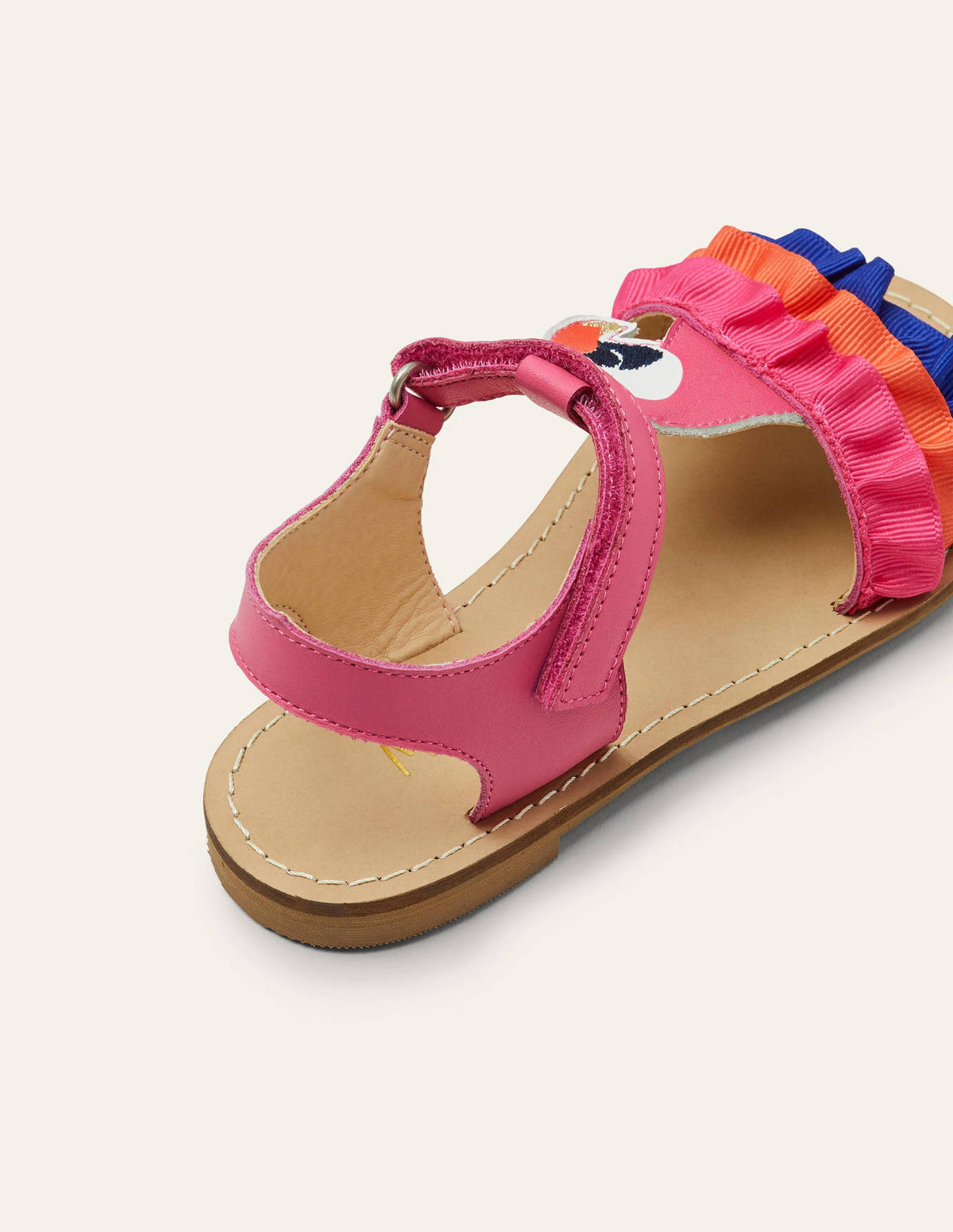 Novelty Leather Sandals-Multi Parrot-2