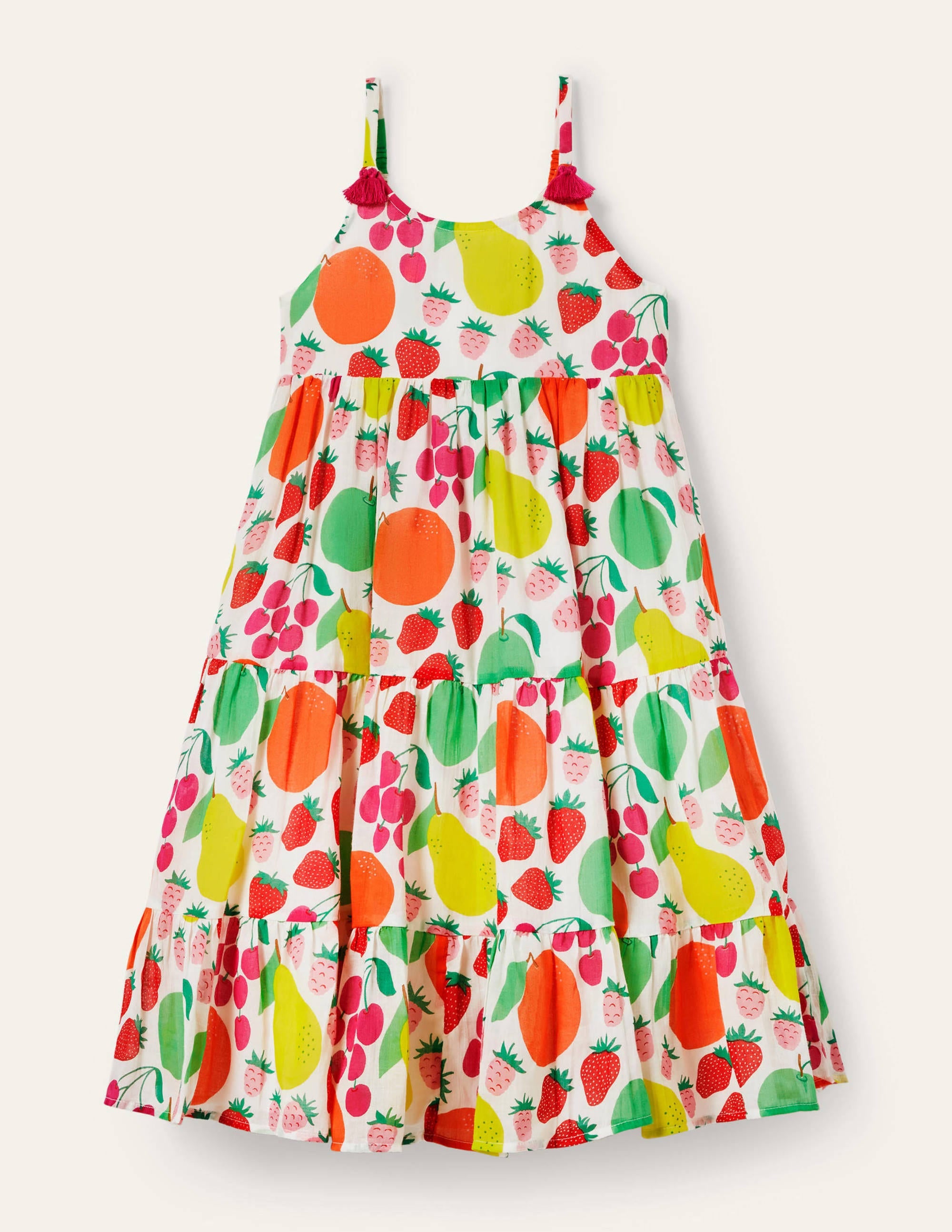 Tiered Tassel Dress-Multi Tutti Fruitti - Image 1