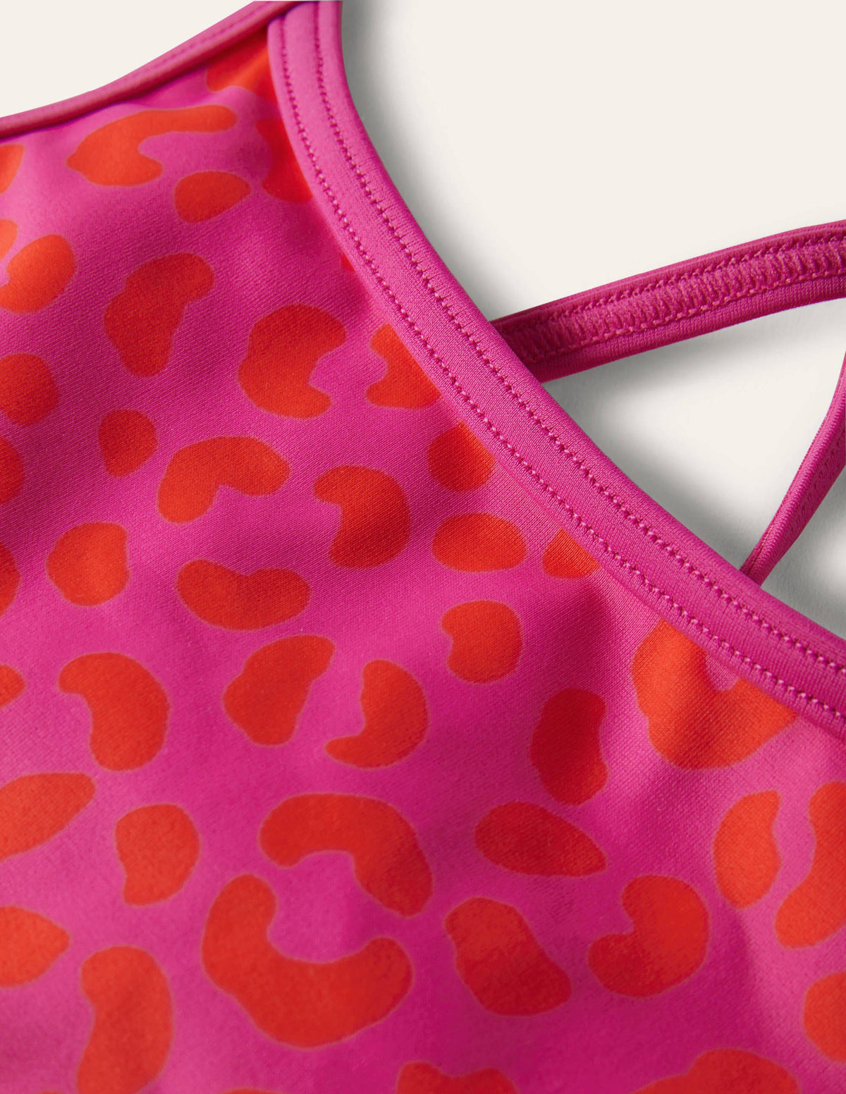 Patterned Bikini Top-Fuchsia Pink Leopard-2