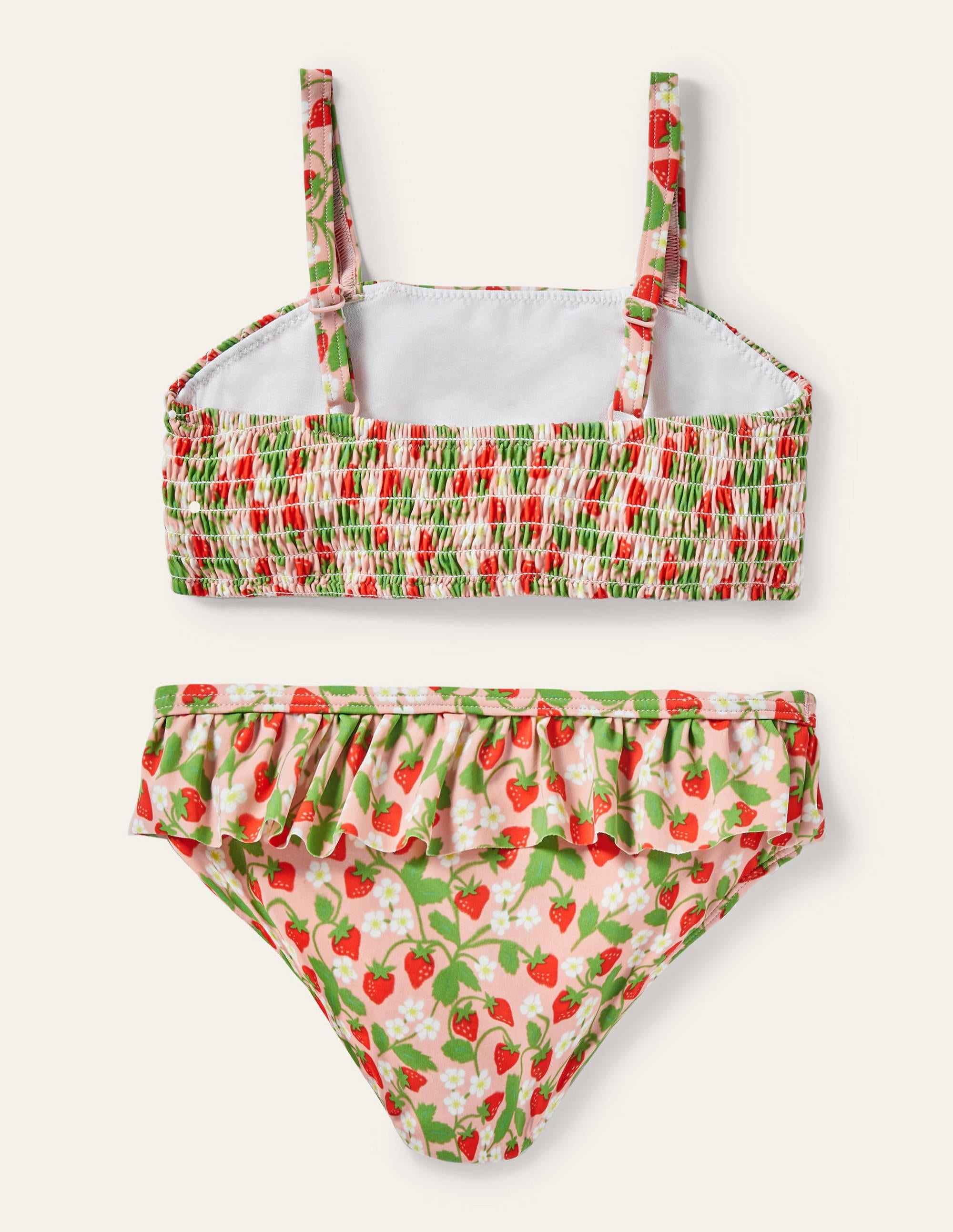 Nostalgic Smocked Bikini-Boto Pink Strawberries - Image 2