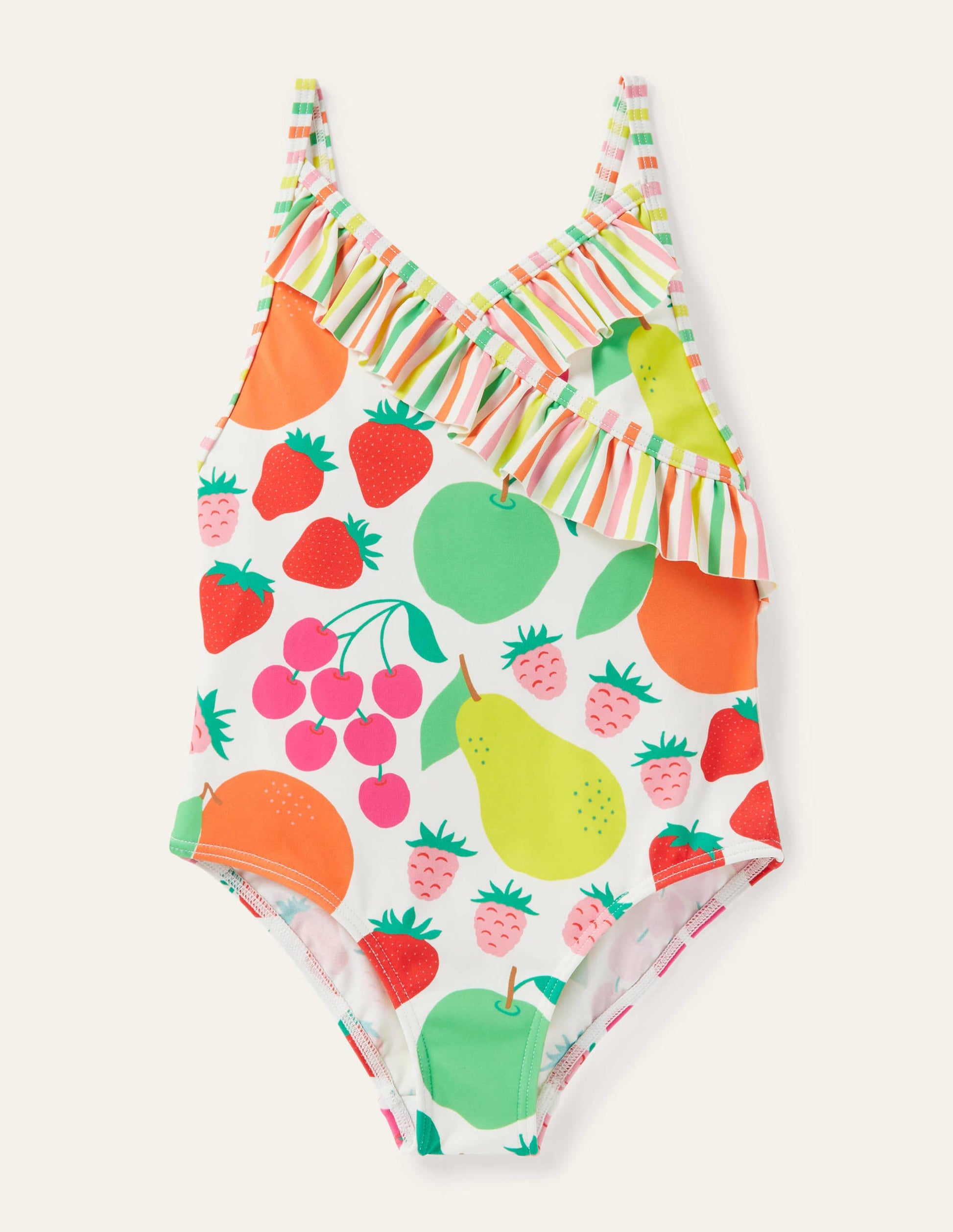 Wrap Front Swimsuit-Multi Tutti Fruitti-1