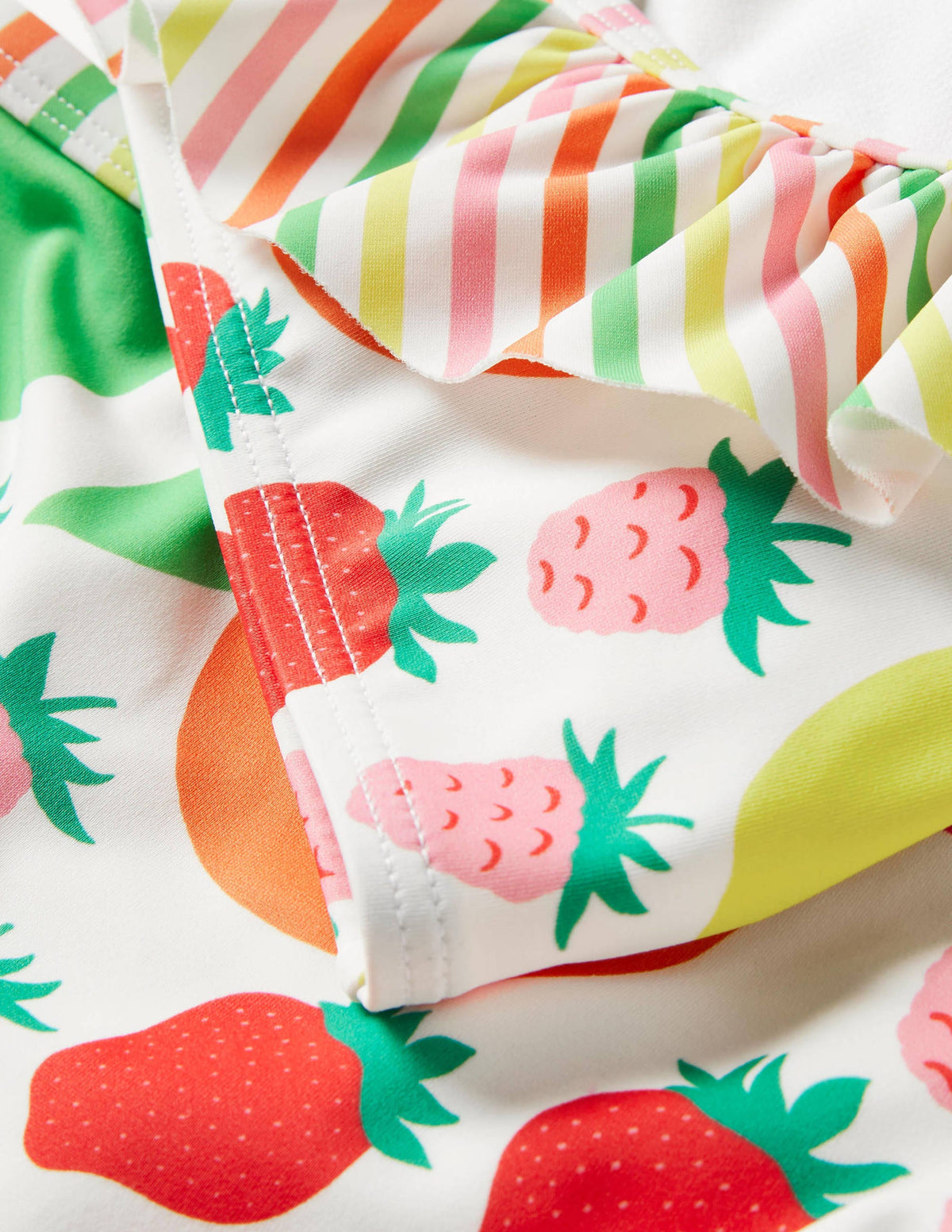 One Shoulder Frilly Bikini-Multi Tutti Fruitti - Image 3