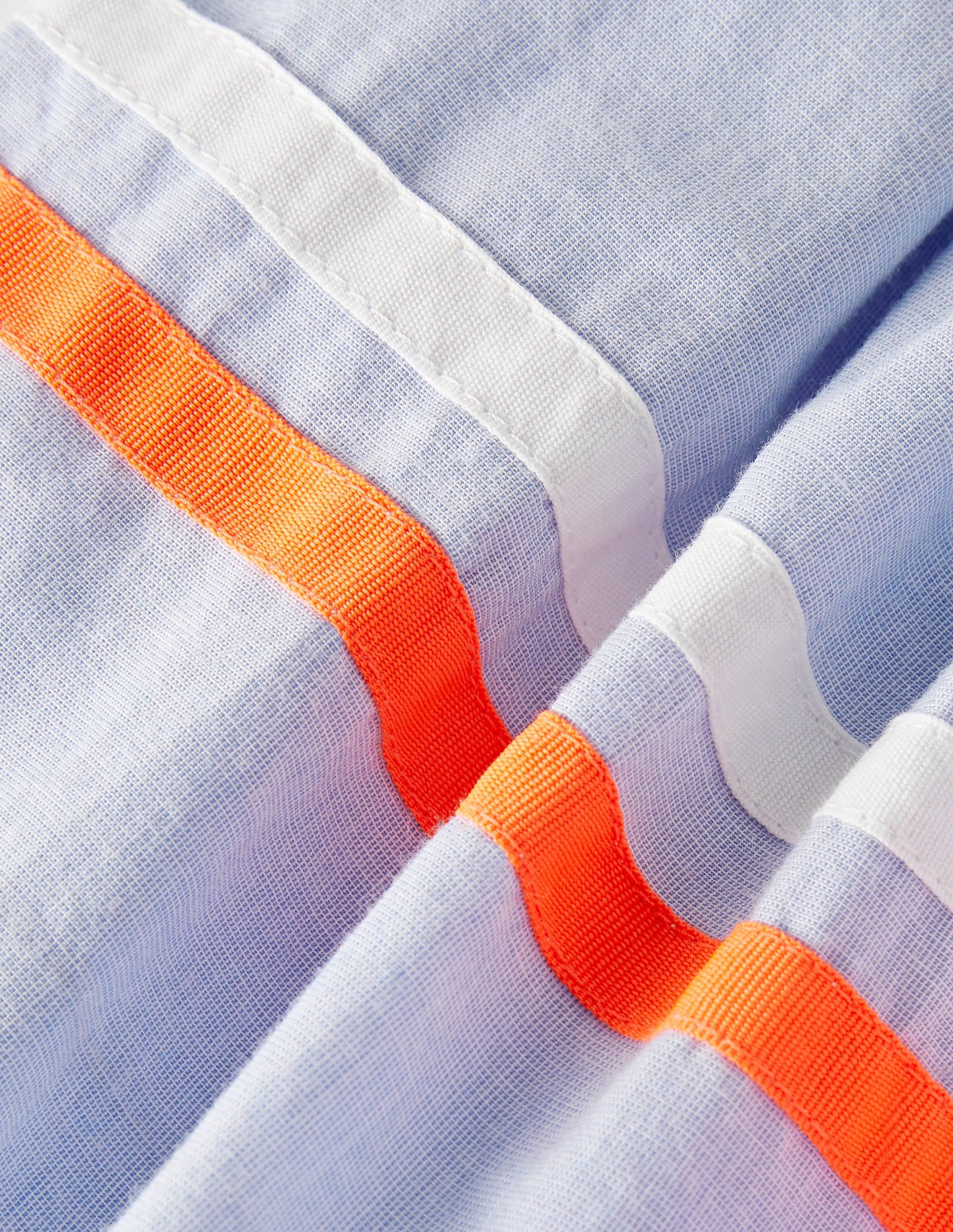 Multi Trim Detail Dress-Chambray - Image 3