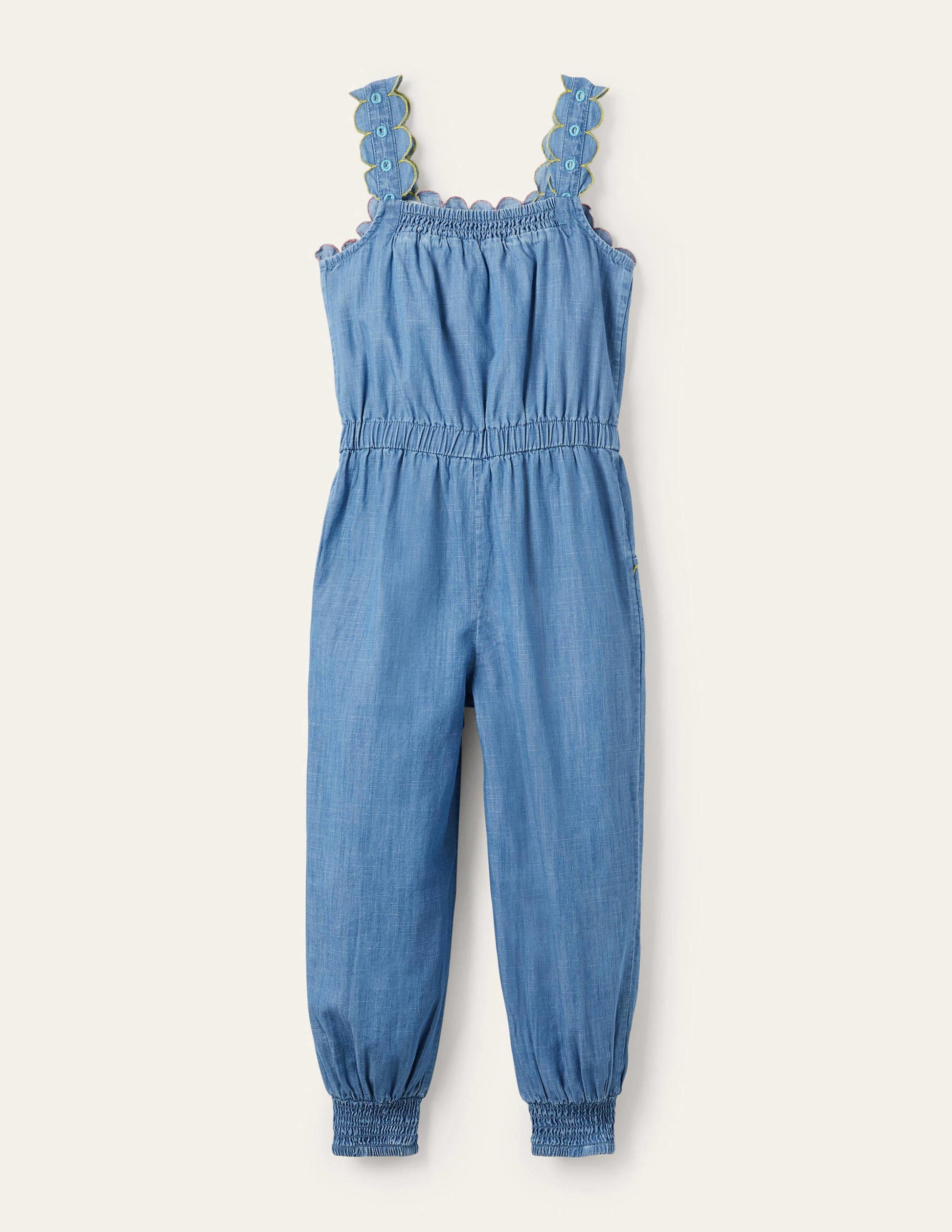 Scalloped Dungaree-Chambray-2