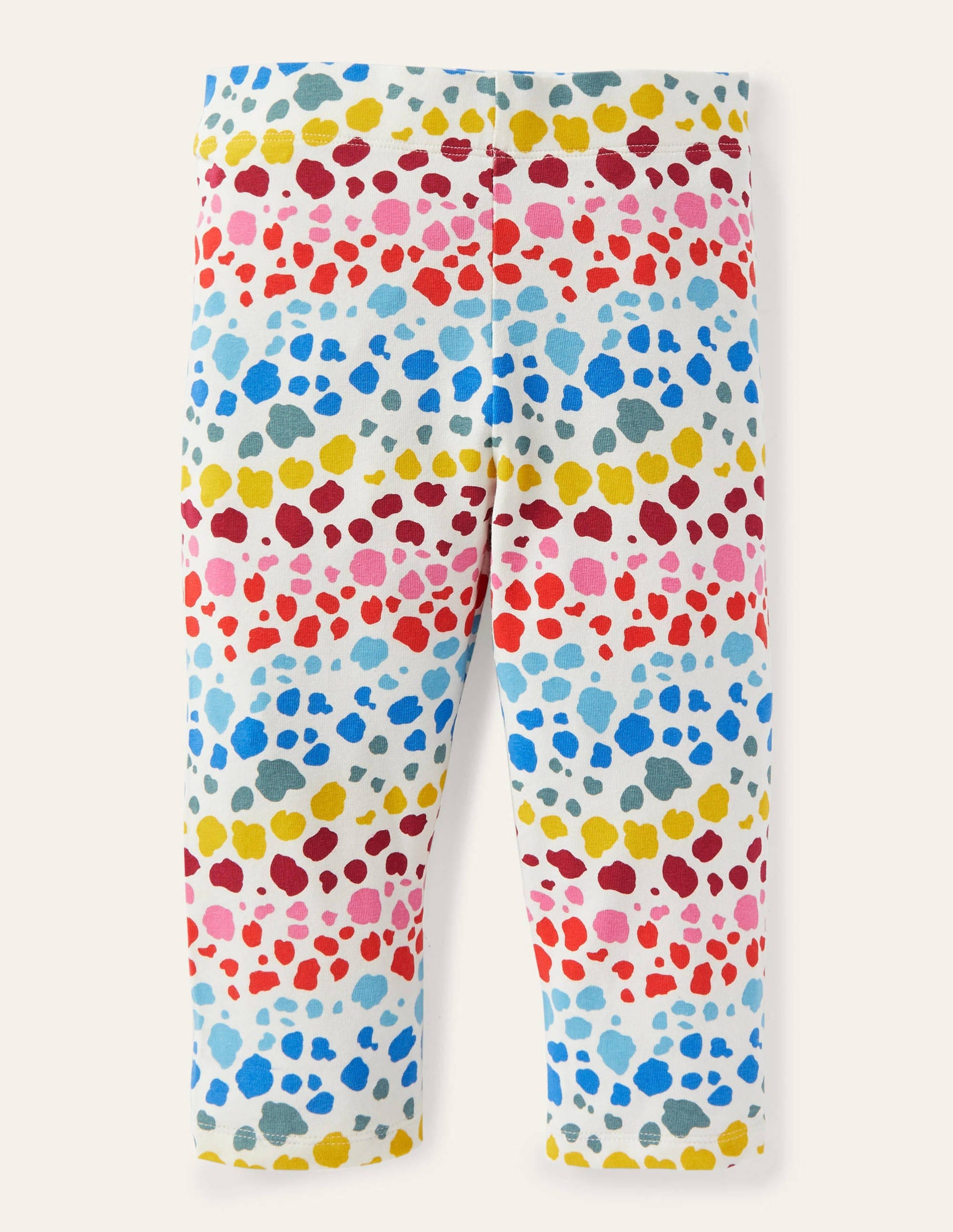 Fun Cropped Leggings-Multi Rainbow Leopard-1