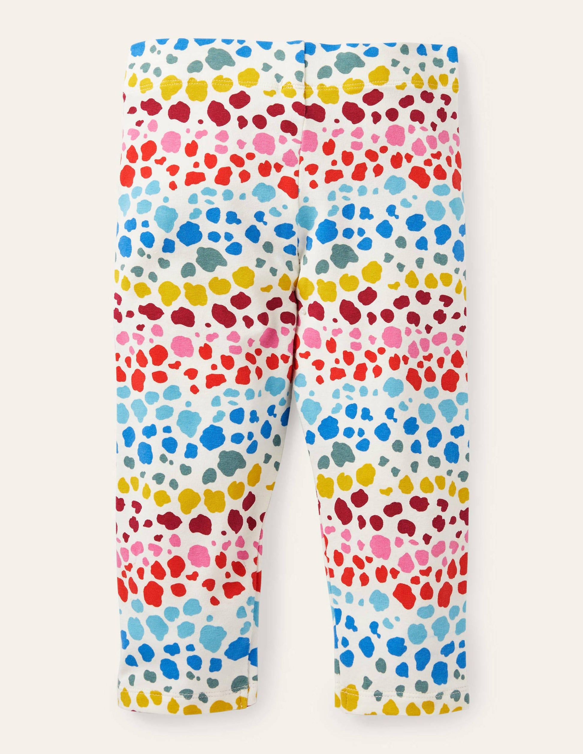Fun Cropped Leggings-Multi Rainbow Leopard-2