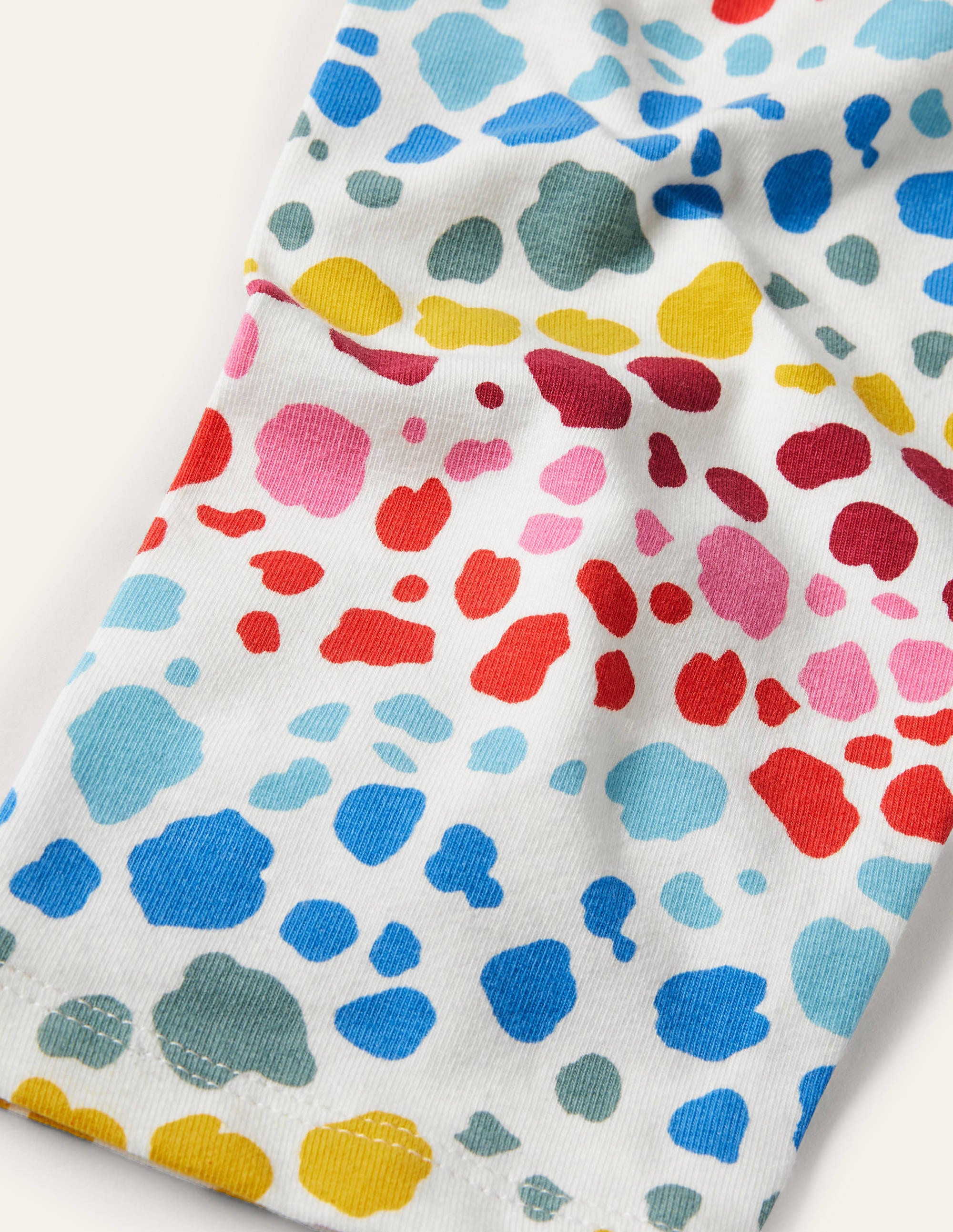 Fun Cropped Leggings-Multi Rainbow Leopard - Image 3