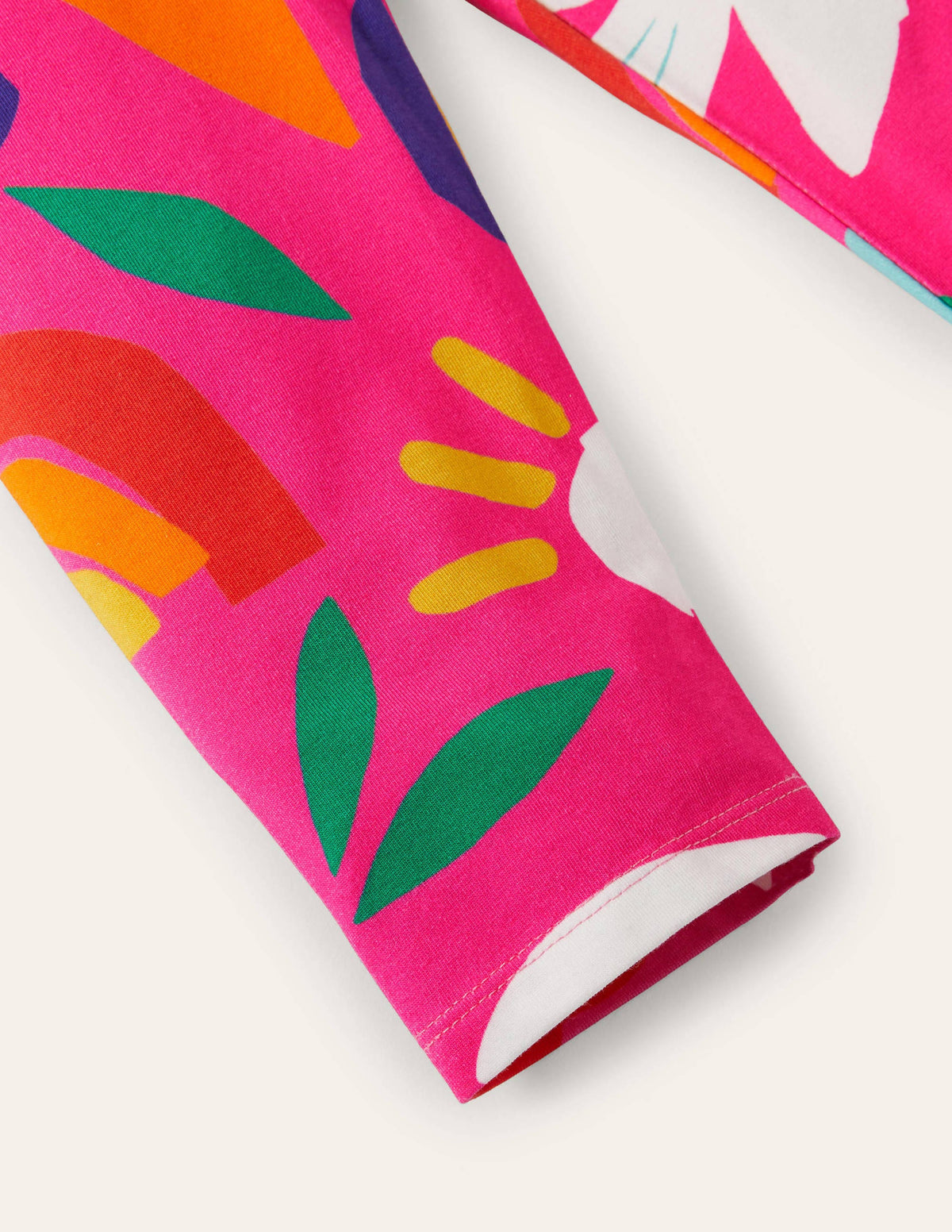Fun Cropped Leggings-Tickled Pink Happy Dino-3