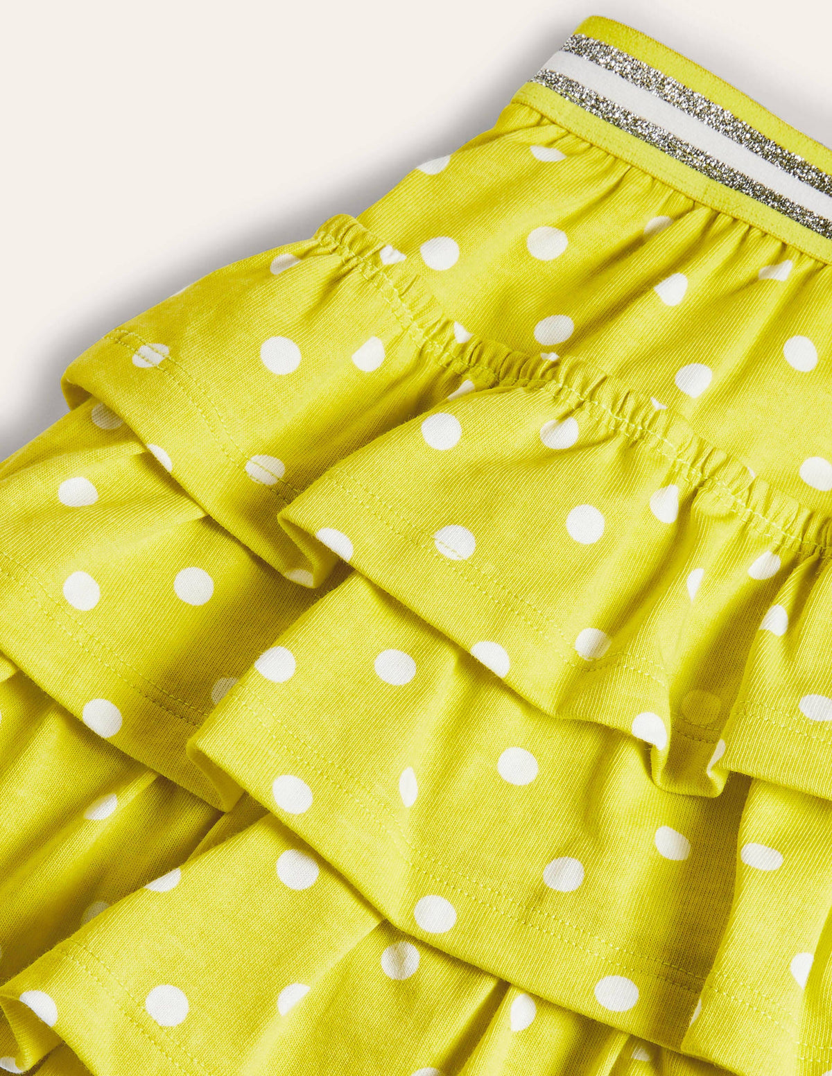 Jersey Ruffle Skort-Maximillion Yellow Spot-3