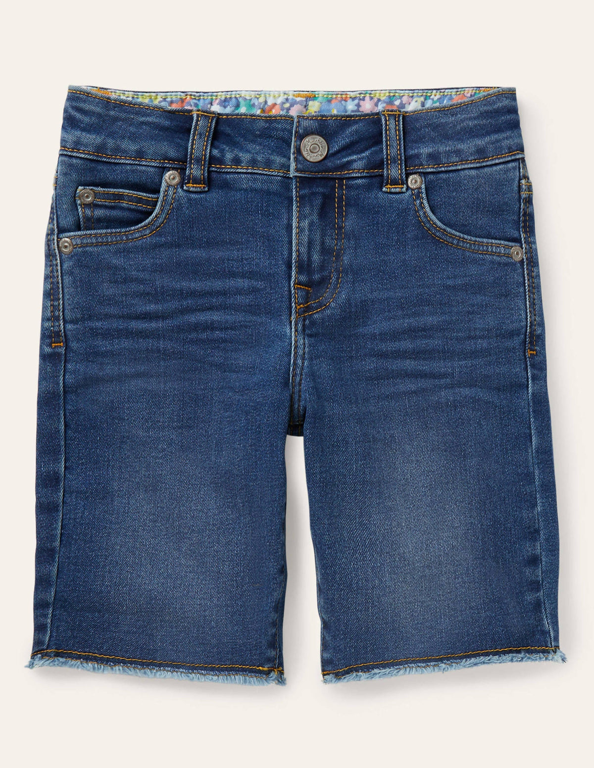 Long Denim Shorts-Mid Vintage-1