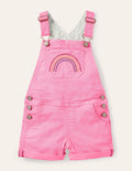 Fun Short Dungarees-Festival Pink