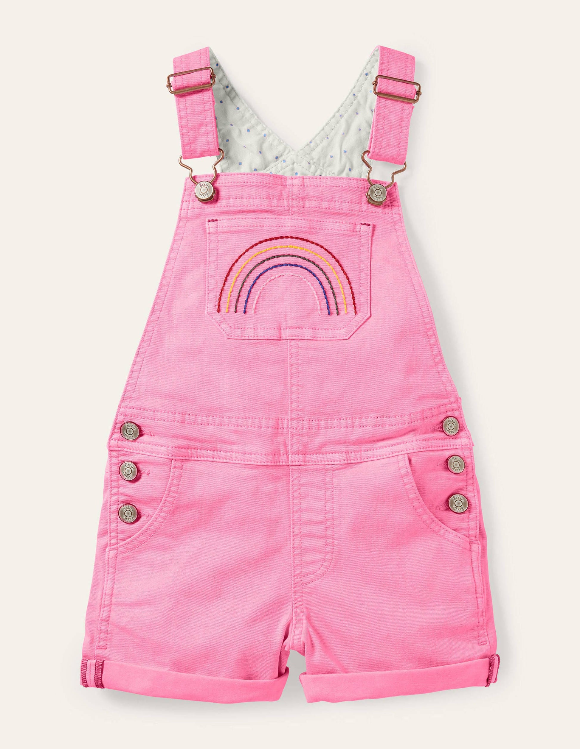 Fun Short Dungarees-Festival Pink-1