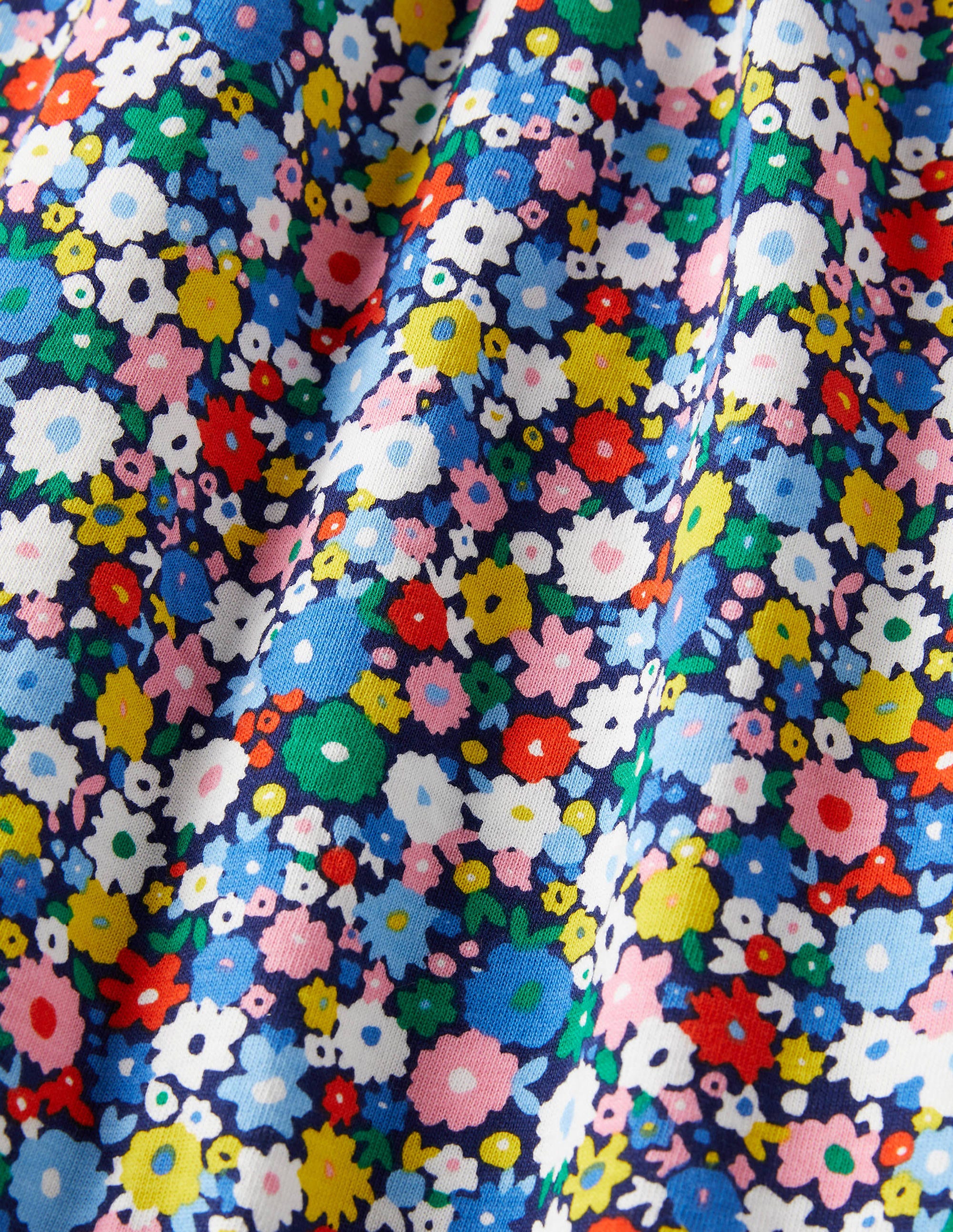 Smocked Skort Dress-Elizabethan Blue Flowerpatch - Image 3