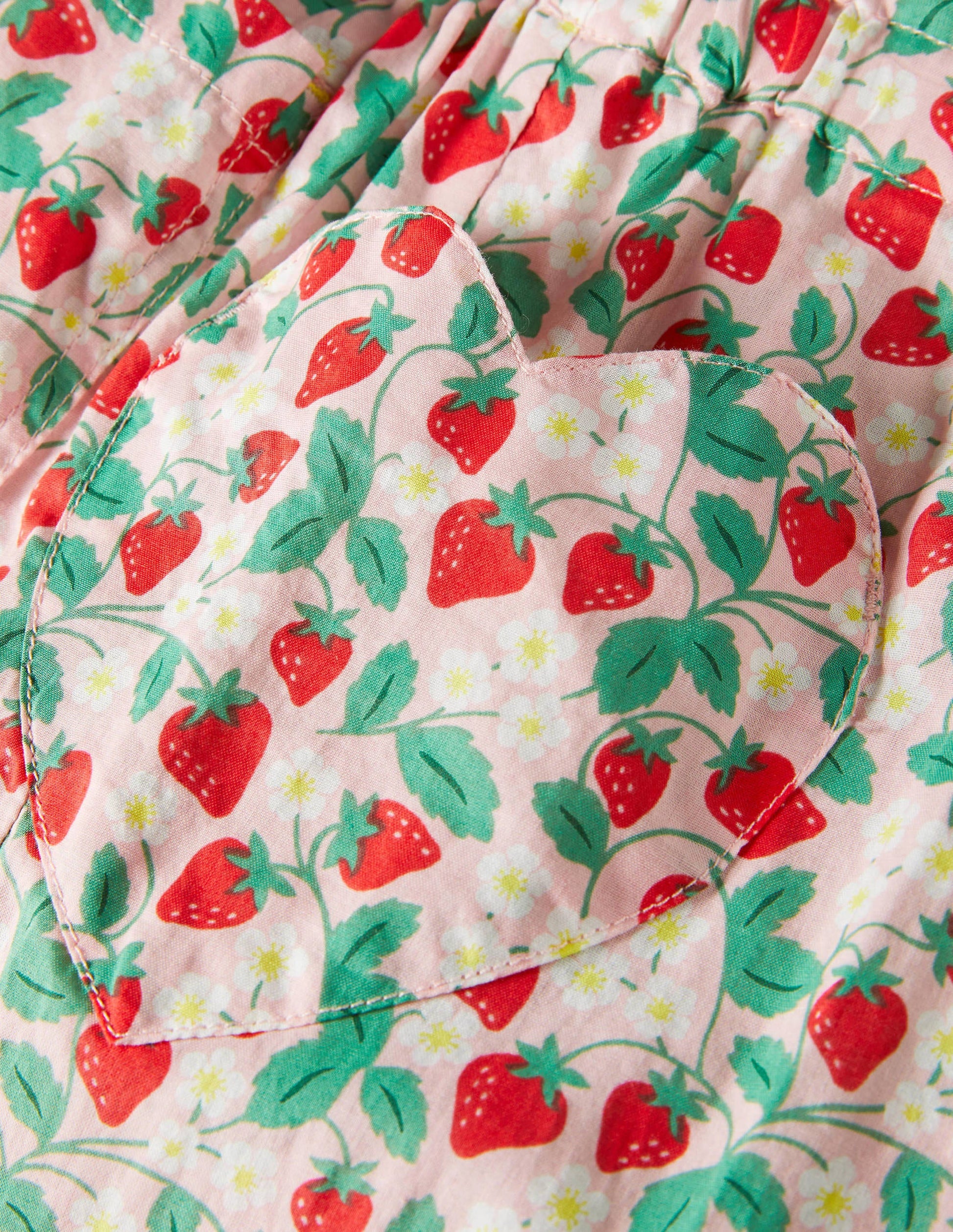 Lightweight Printed Trouser-Boto Pink Strawberry Ditsy-3