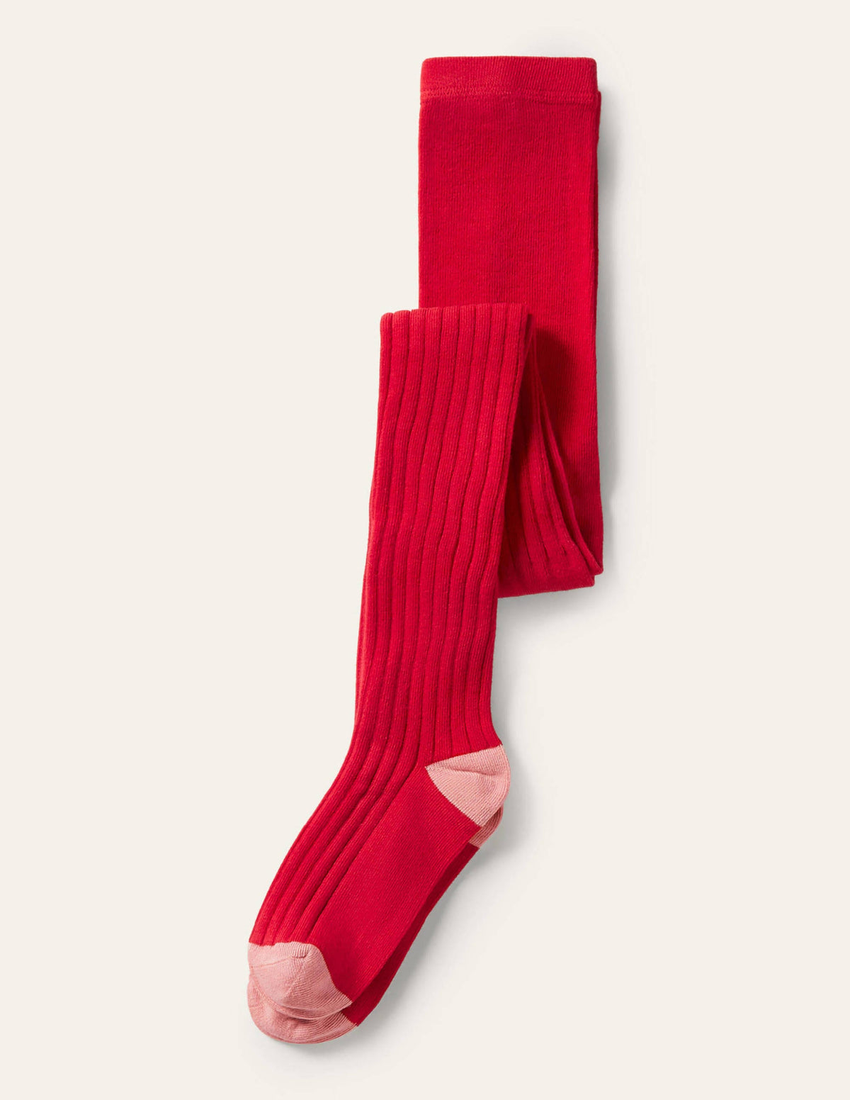 Ribbed Tights-Rockabilly Red-1
