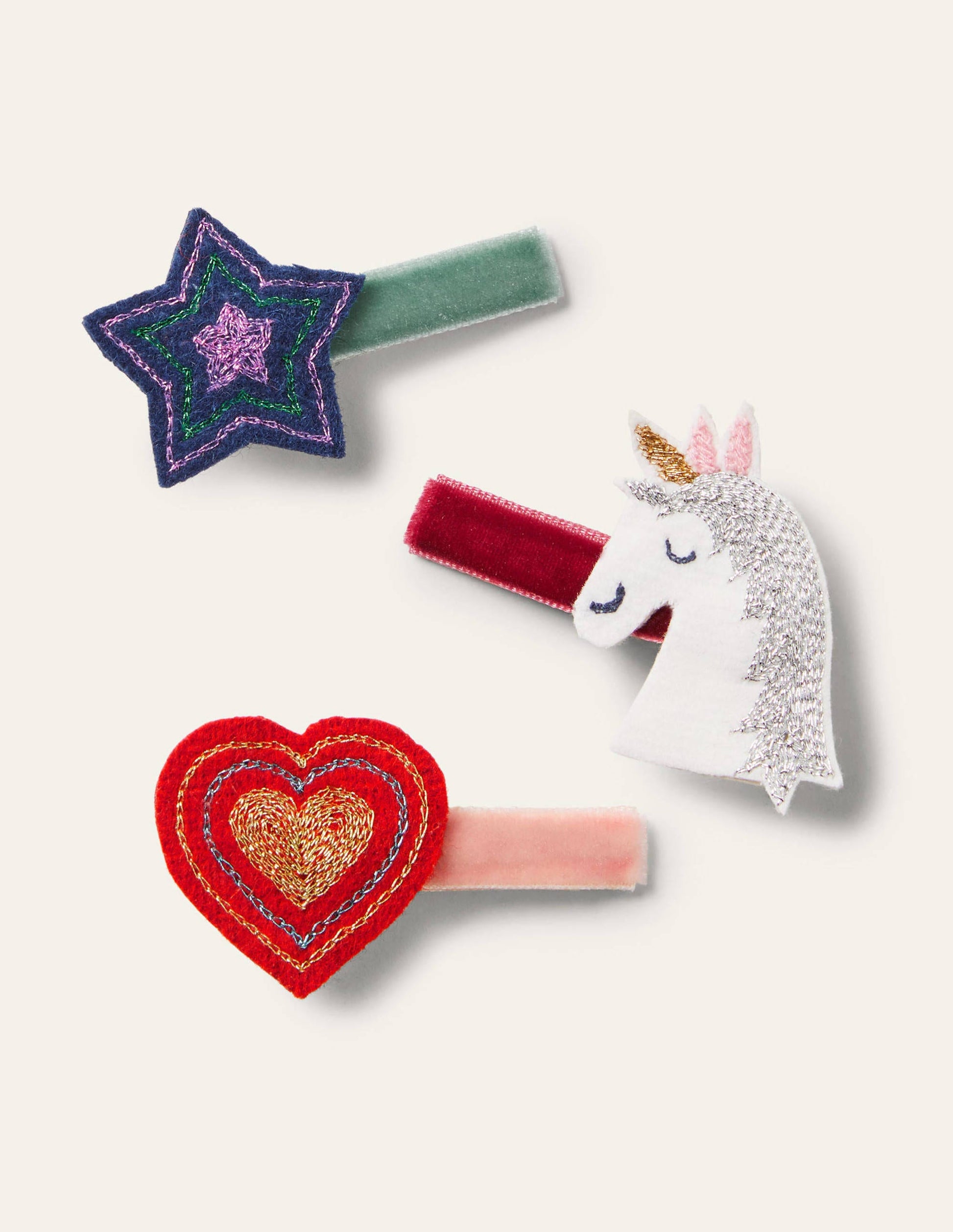 Hair Clips 3 Pack-Multi Unicorn-2