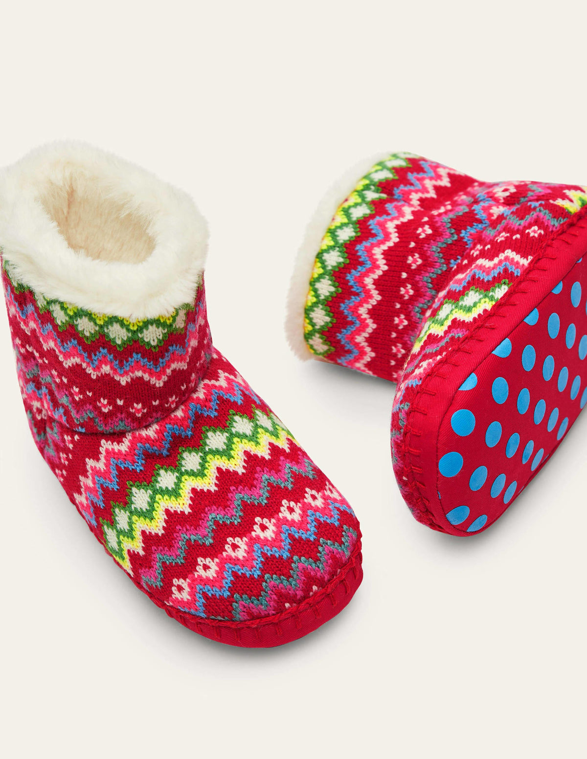 Slipper Boots-Multi Fairisle-1