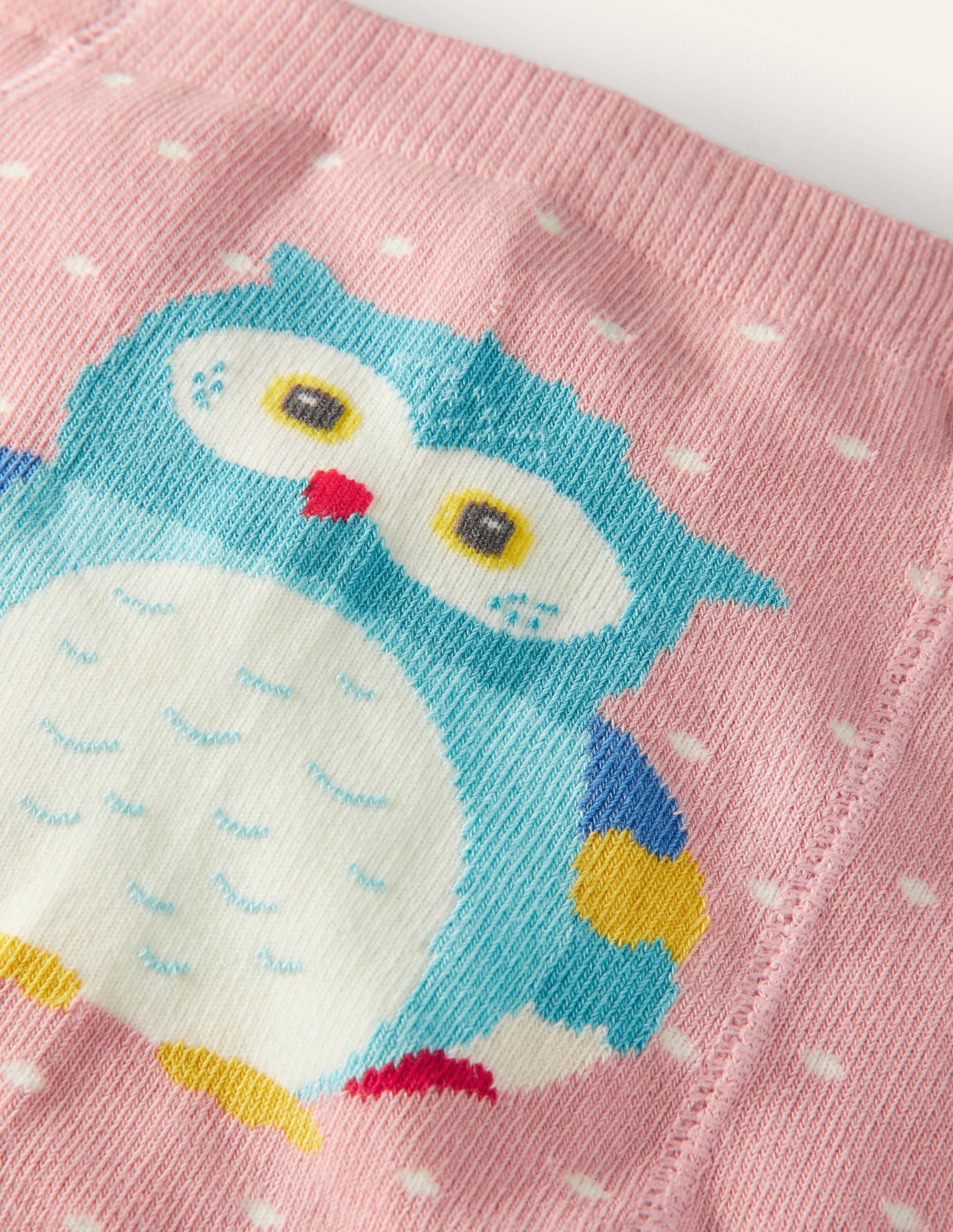 Knitted Leggings-Formica Pink Owl - Image 2