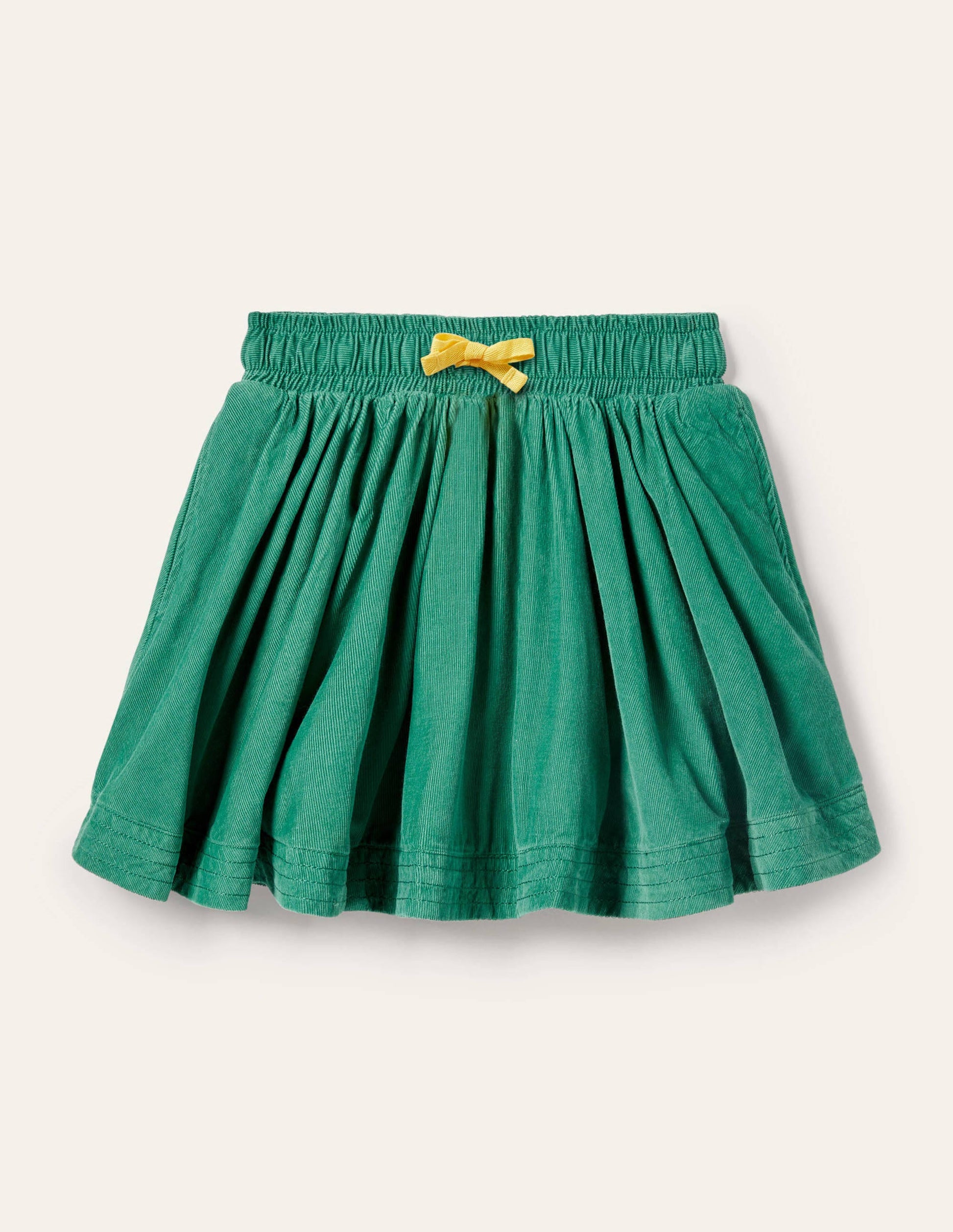 Woven Twirly Skirt-Forest Green-2