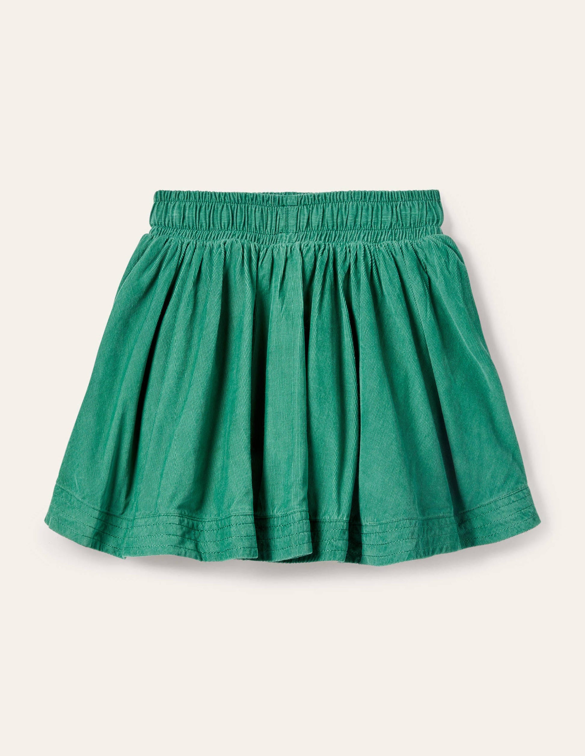 Woven Twirly Skirt-Forest Green-3