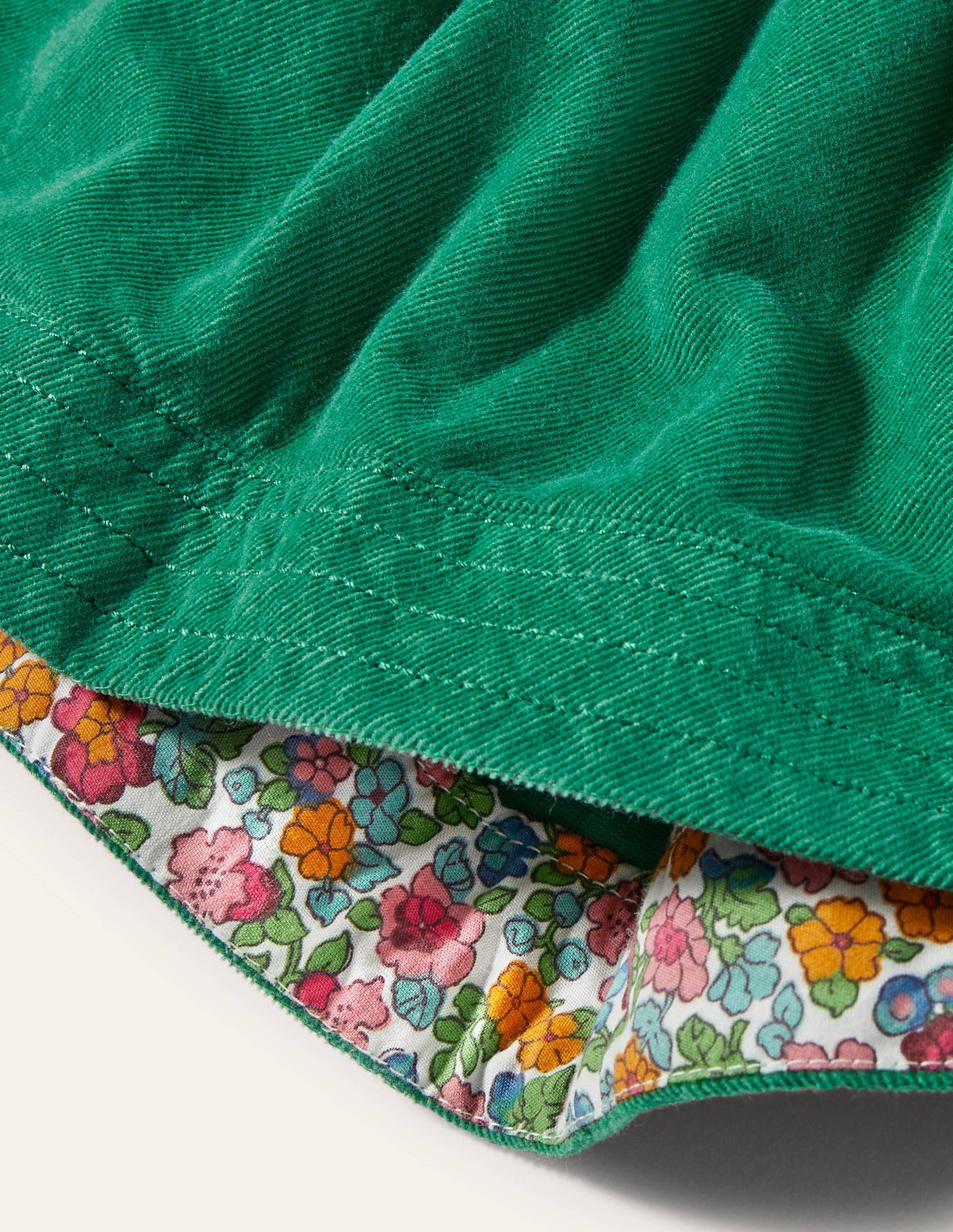 Woven Twirly Skirt-Forest Green-4