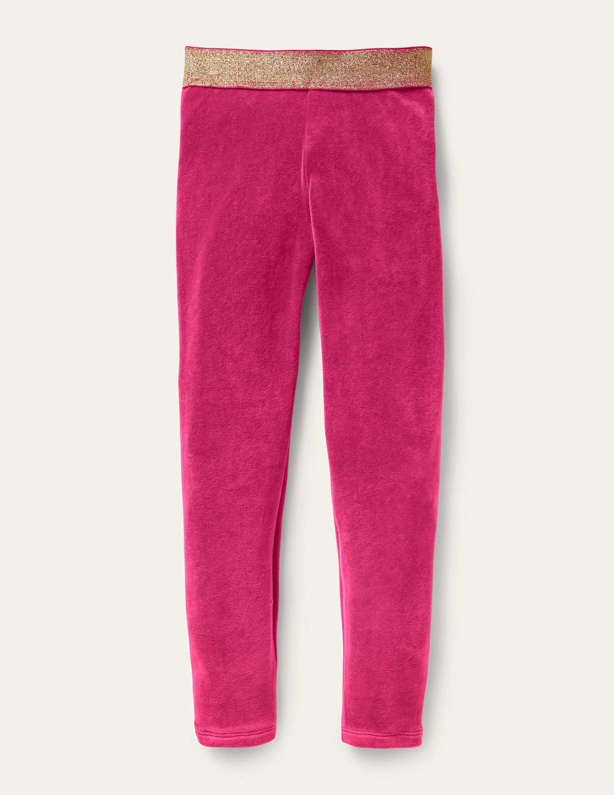Sparkle Waist Velvet Leggings-Pink Yarrow - Image 1