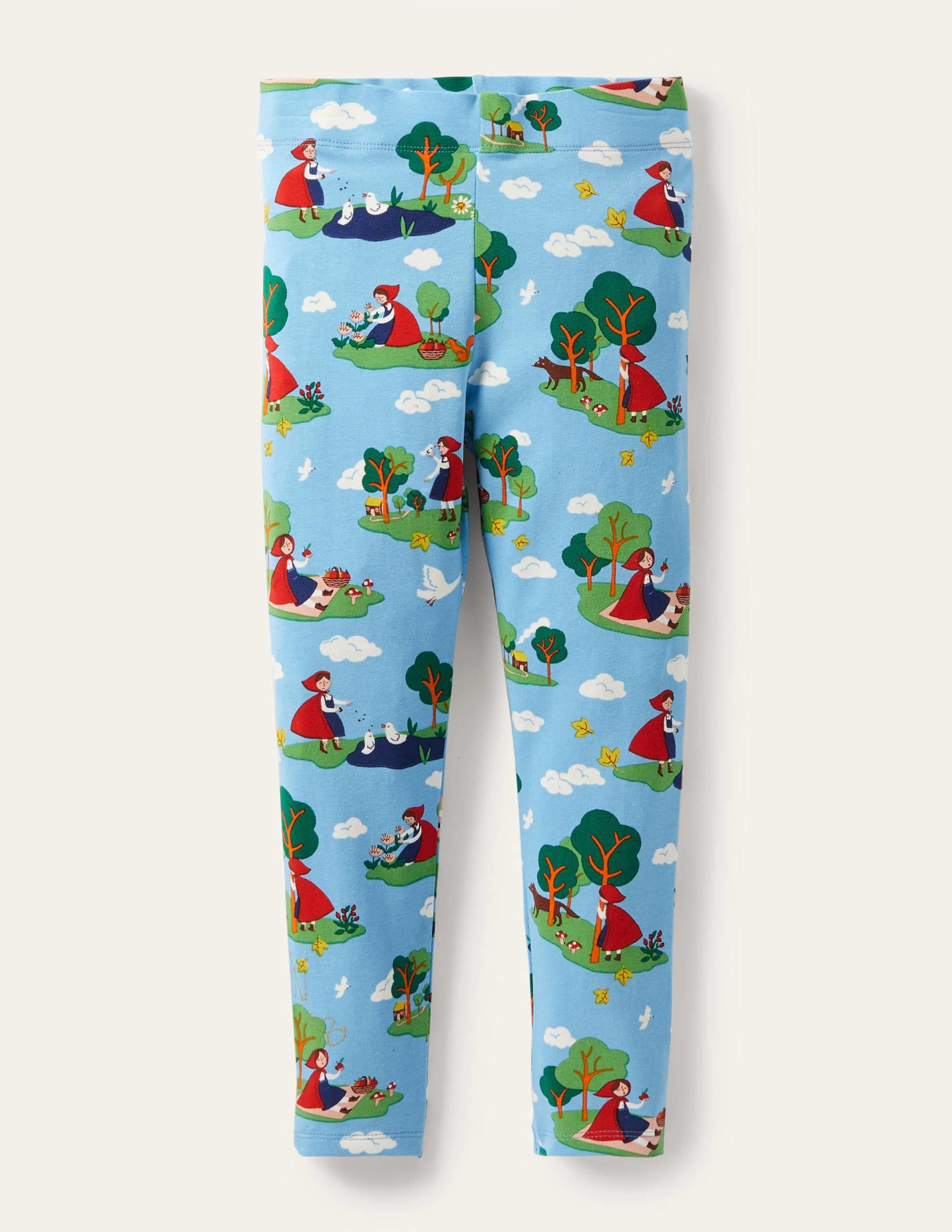 Fun Leggings-Surfboard Blue Red Riding Hood-1