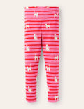 Fun Leggings-Pink/Red Glow-in-the-dark Cats