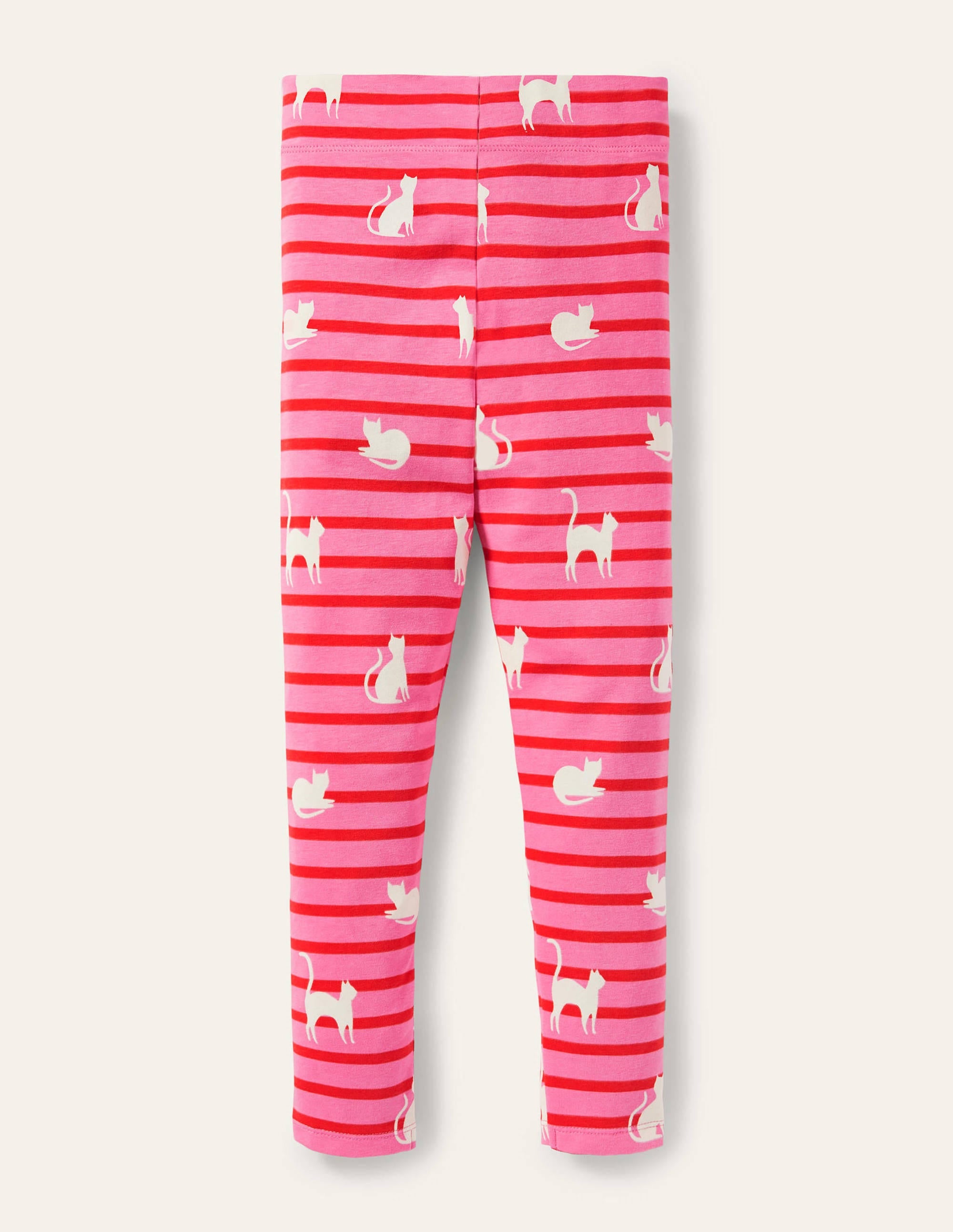 Fun Leggings-Pink/Red Glow-in-the-dark Cats - Image 2