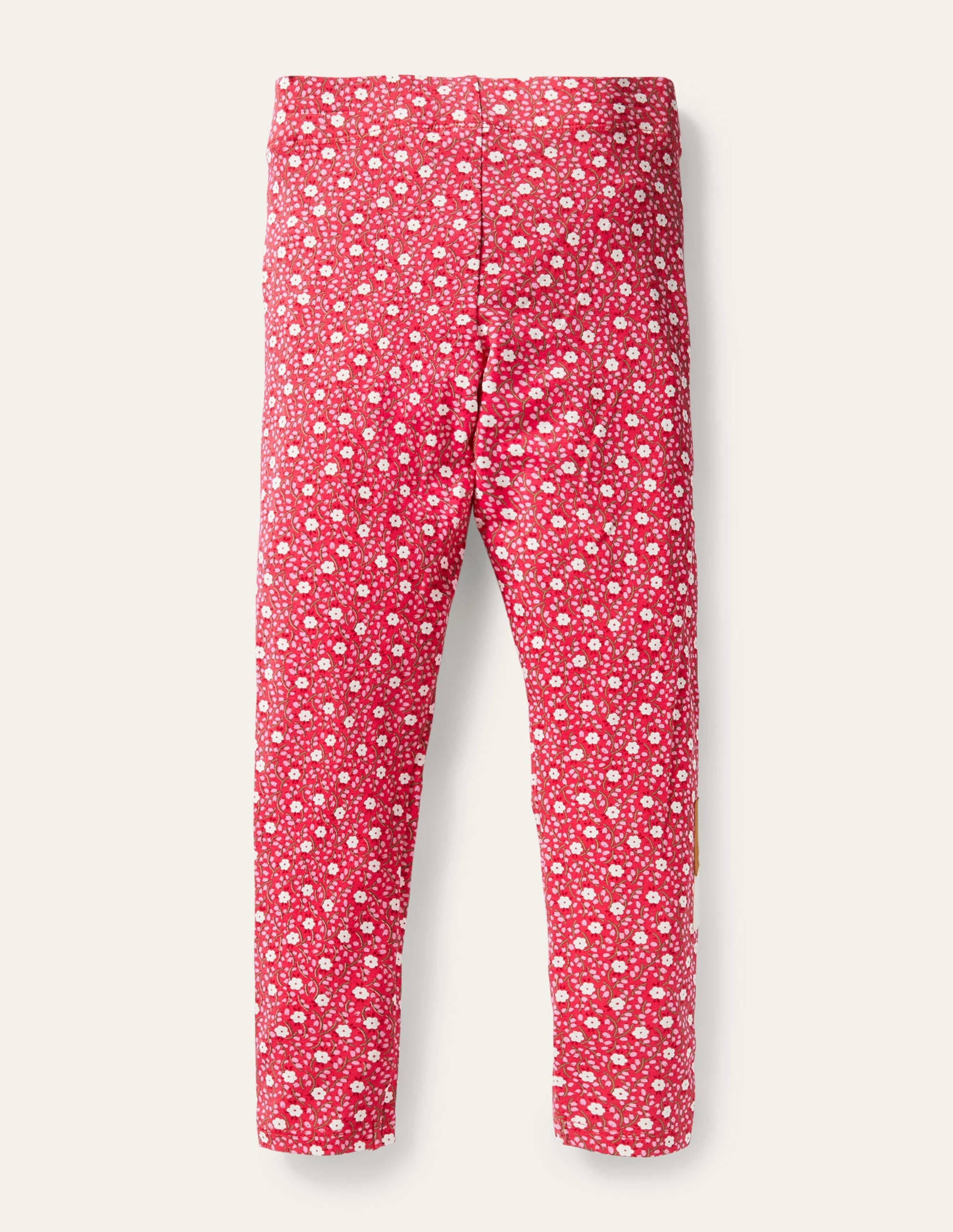 Fun Appliqué Leggings-Floral Ditsy Rose Deer - Image 2