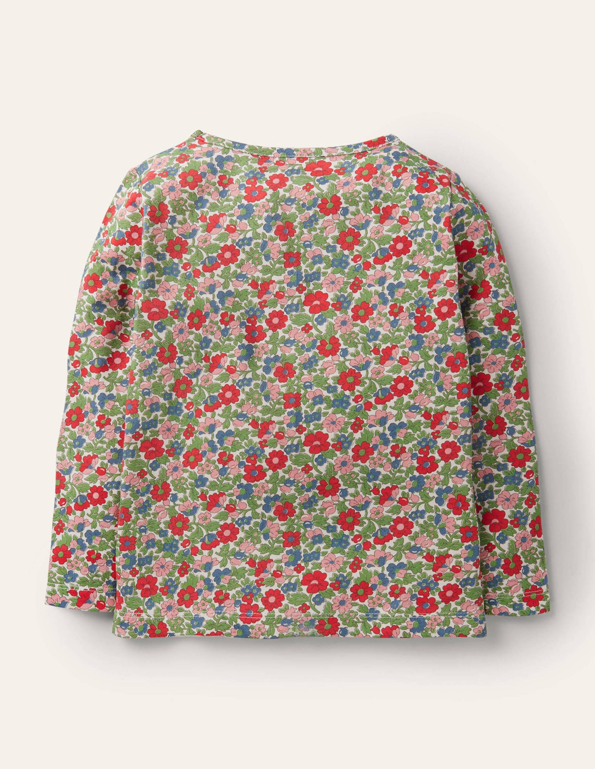 3D Flutter T-shirt-Multi Vintage Bloom Bunnies-2