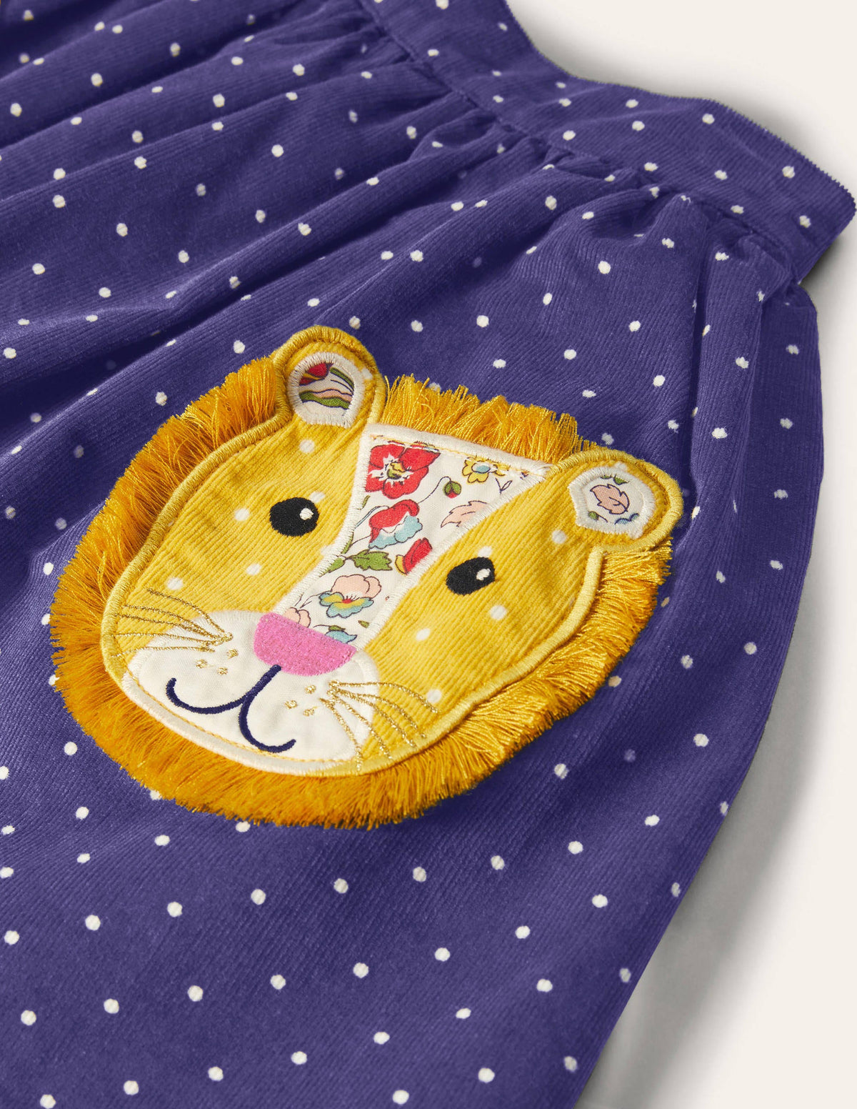 Cord Appliqué Skirt-Starboard Blue Lion - Image 3
