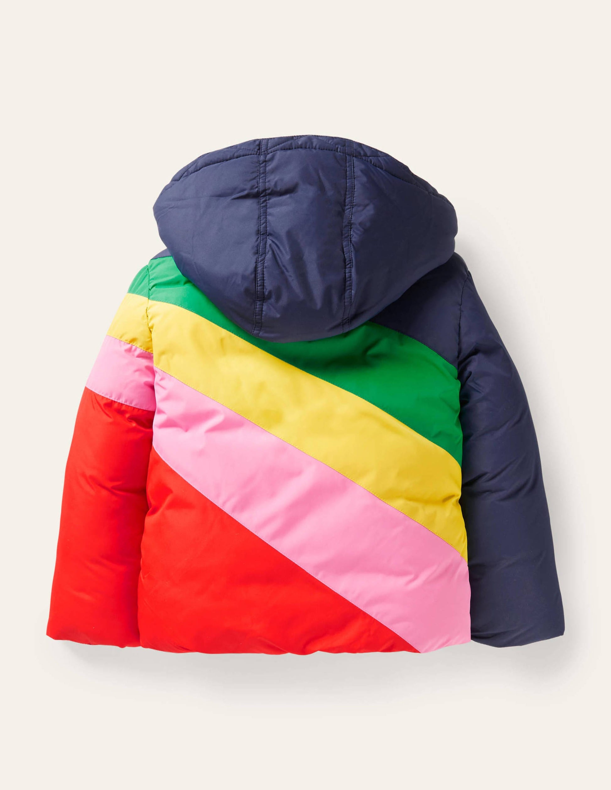 Cosy Padded Jacket-Multi Rainbow Ray-2