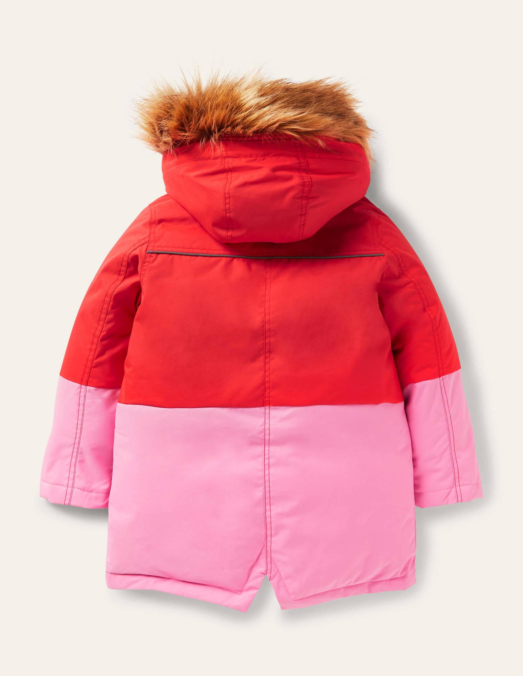 Cosy Waterproof Coat-Rosehip Red - Image 2