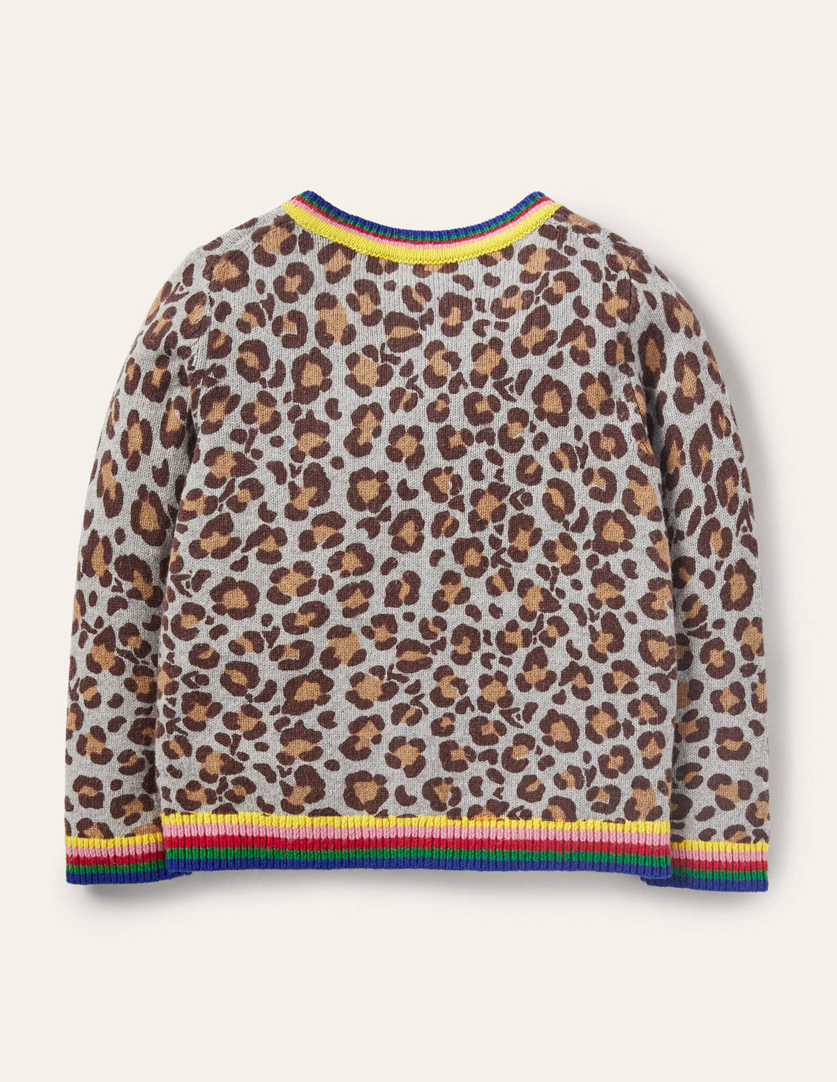 Fun Cardigan-Multi Rainbow Leopard - Image 2